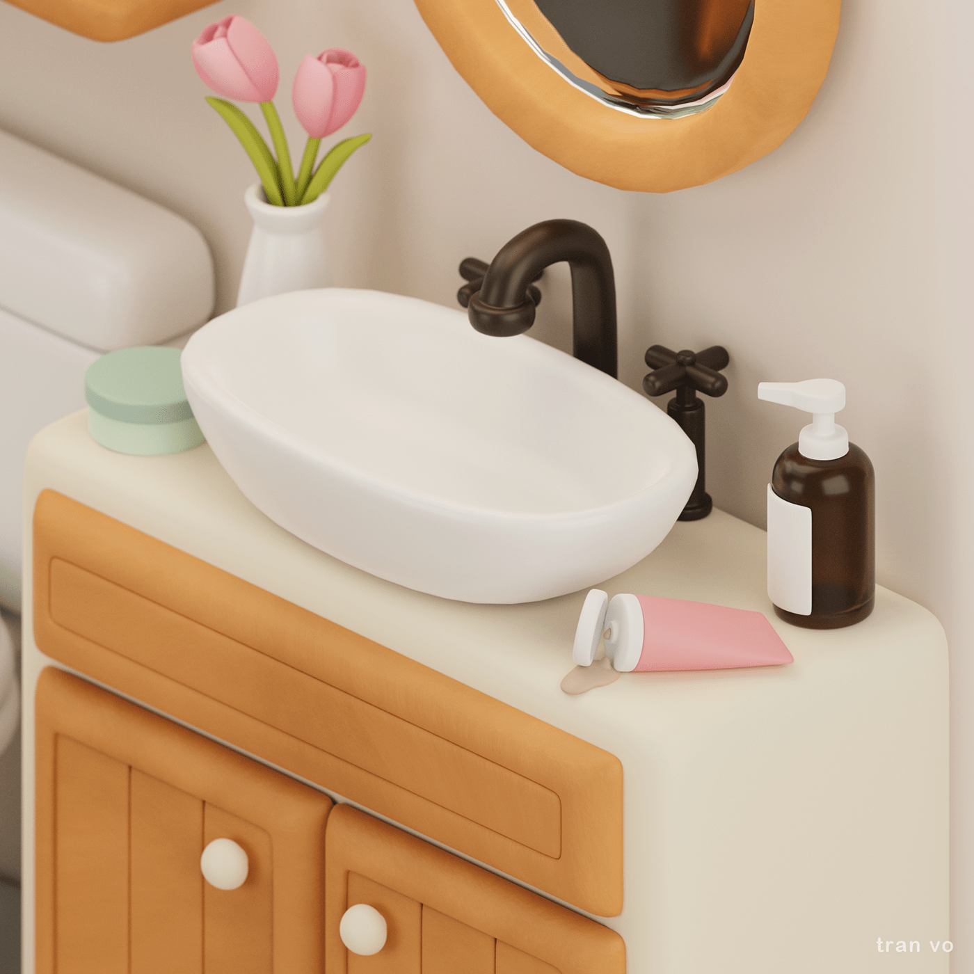 miniature，Design，Shower Room，lovely，