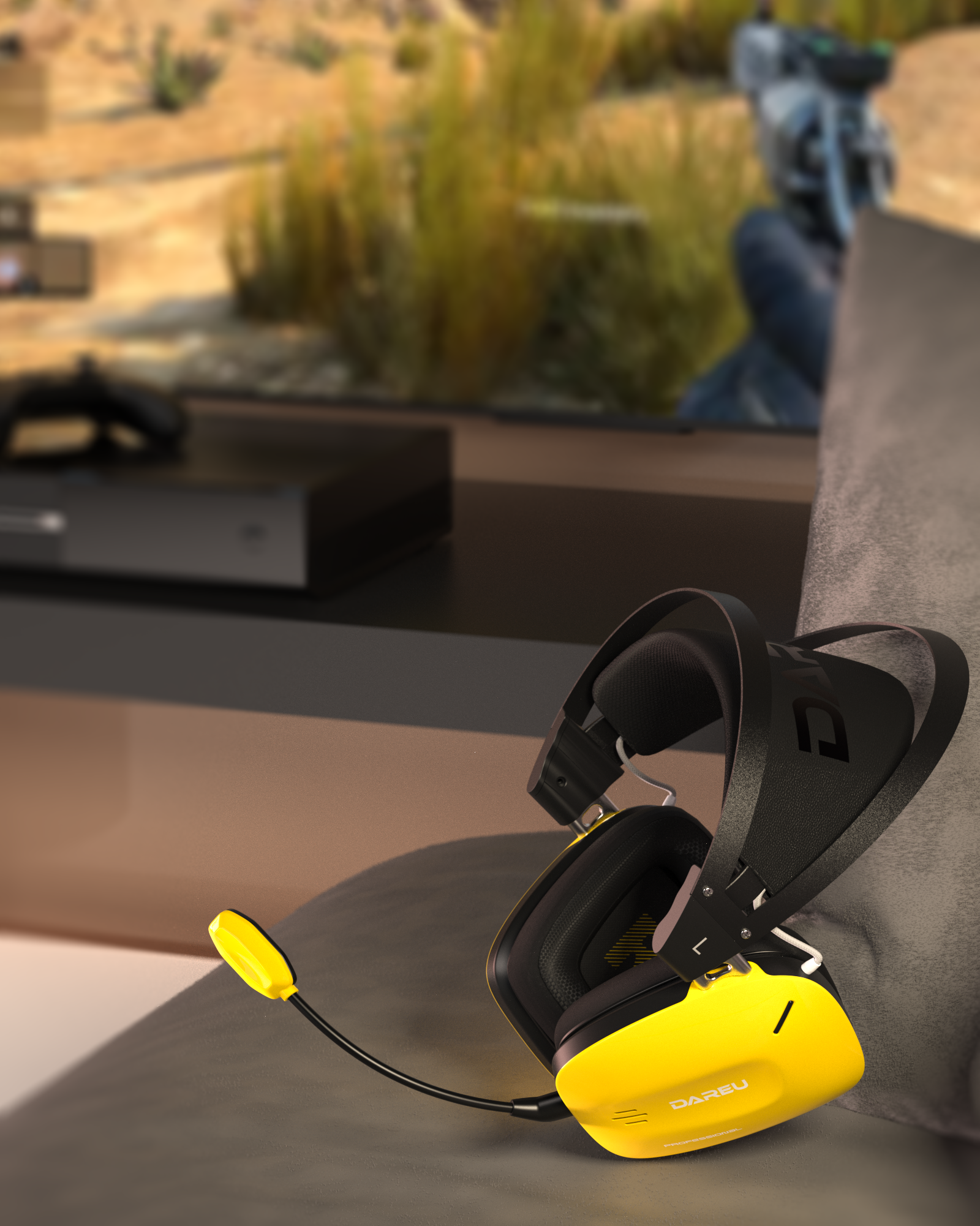 Daryou，headset，E-sports headset，Listen to the voice to distinguish the position，Eat chicken，Daryou Game Headset，