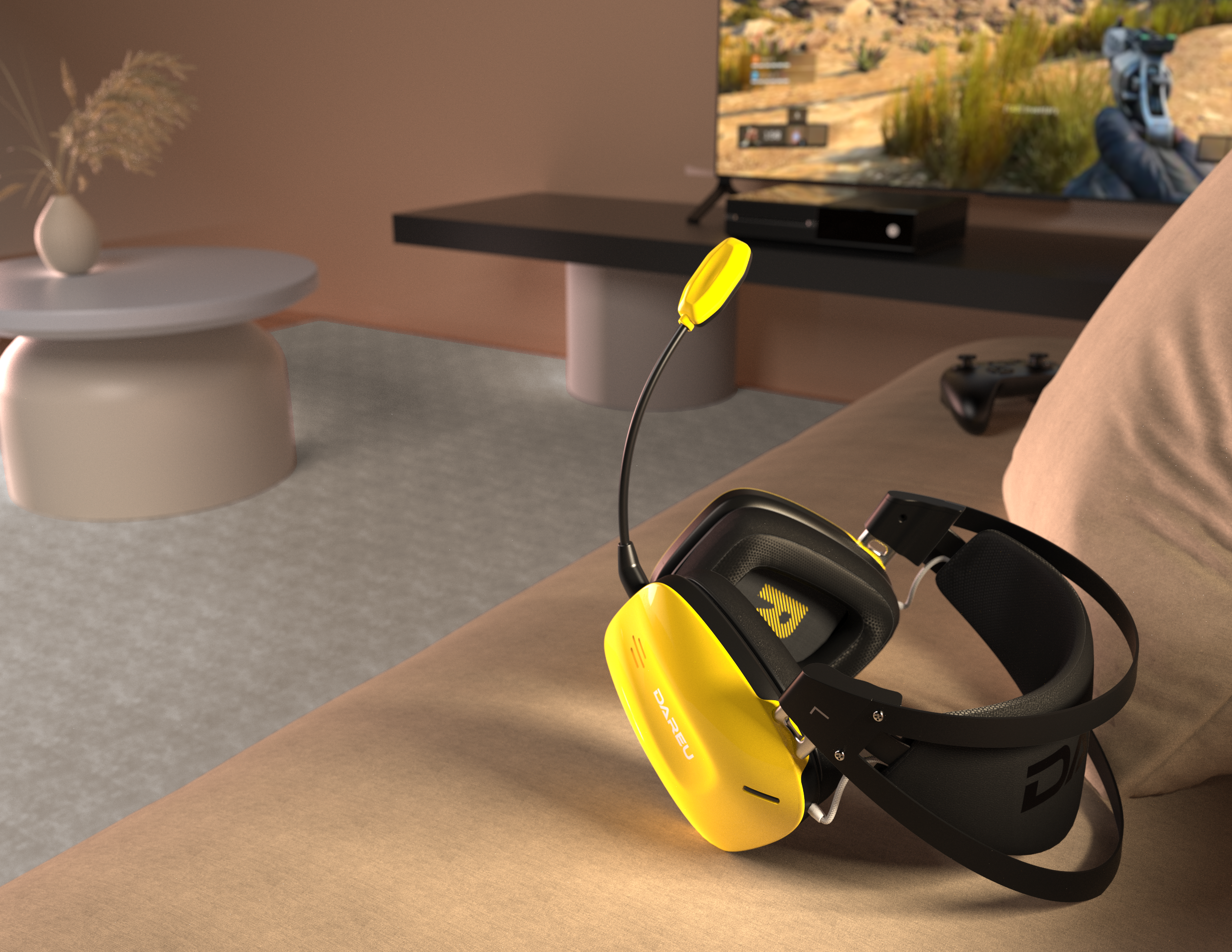 Daryou，headset，E-sports headset，Listen to the voice to distinguish the position，Eat chicken，Daryou Game Headset，