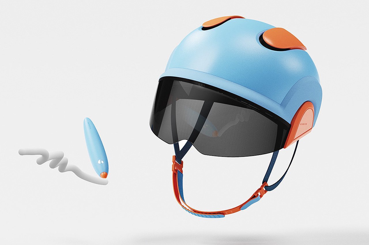 Designer Dot，AR helmet concept，product design，virtual reality，Augmented reality，3D space，children，Intelligent design，