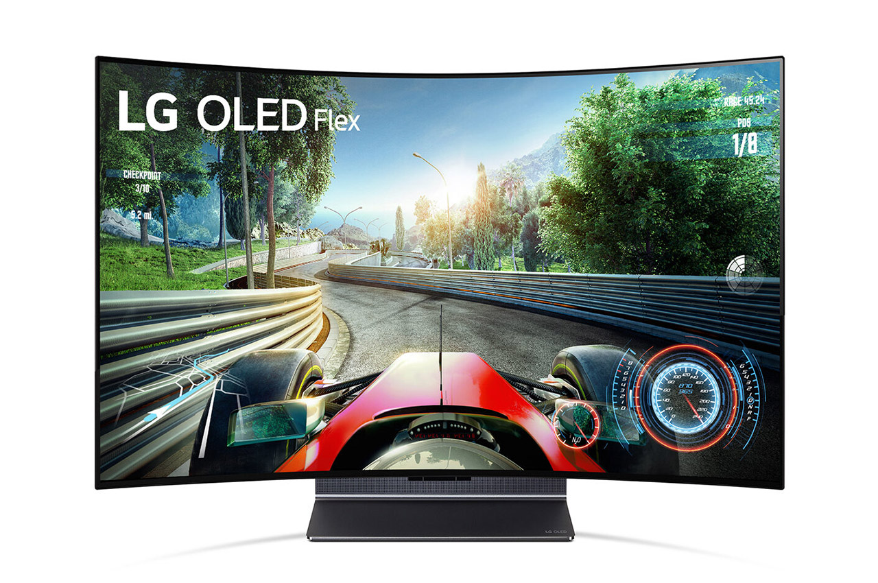 lg,oled 电视,lg oled flex,产品设计,可弯曲,沉浸感