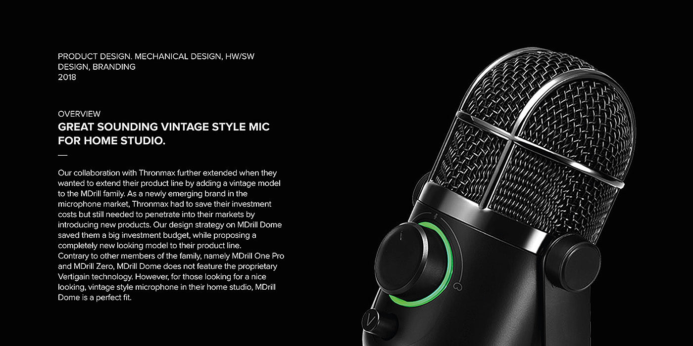 CURA DESIGN，USB Microphone，product design，dome，Microphone，Retro style，