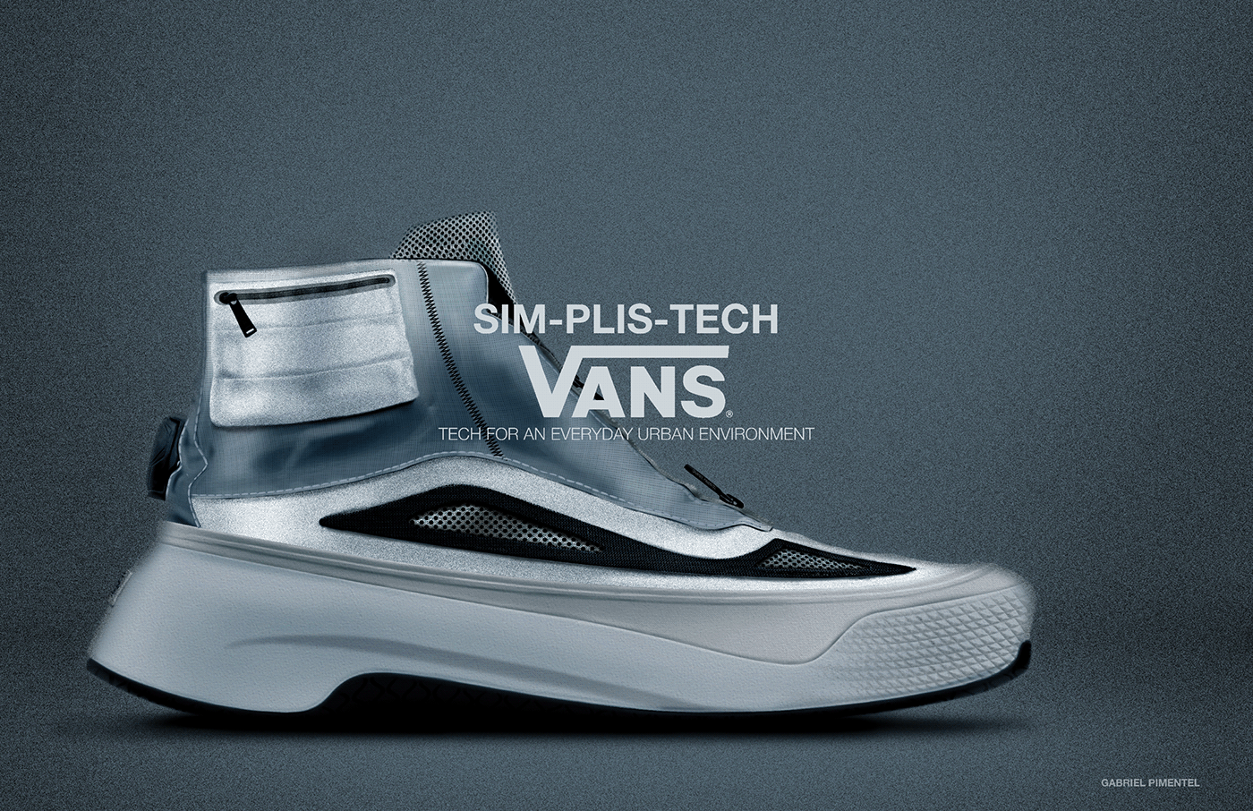 Gabriel Pimentel，SIM-PLIS-TECH，product design，vans，Waterproof design，Air permeability，modernization，Ergonomics，