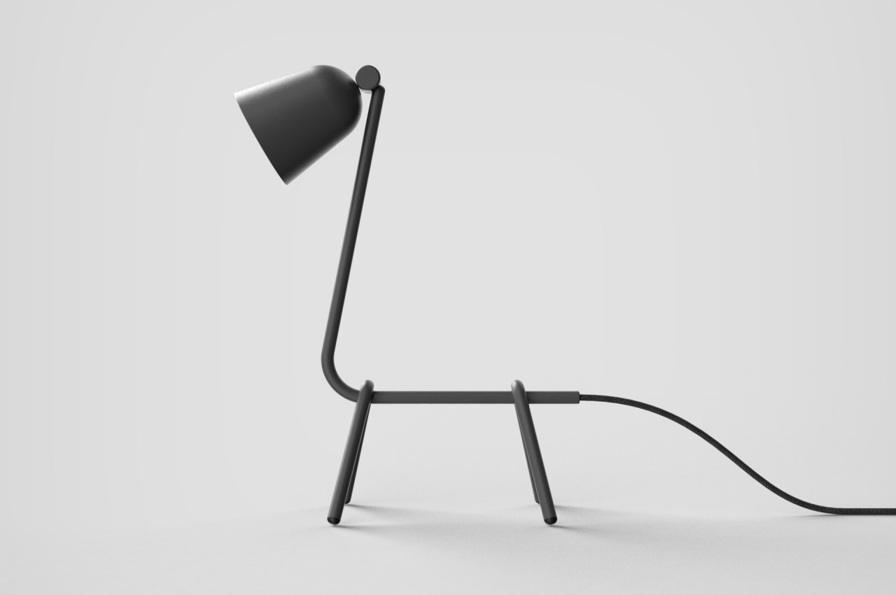 Desk lamp，animal，Simplicity，black，