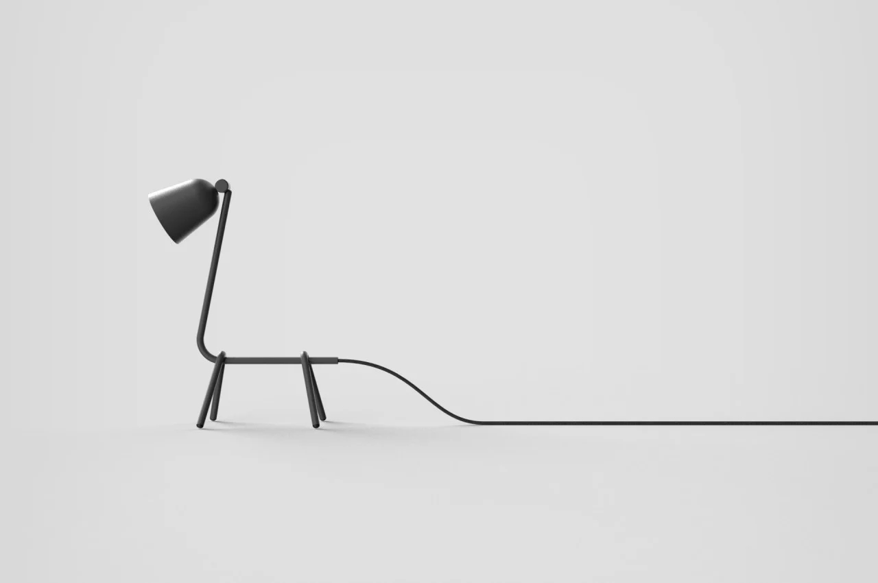 Desk lamp，animal，Simplicity，black，