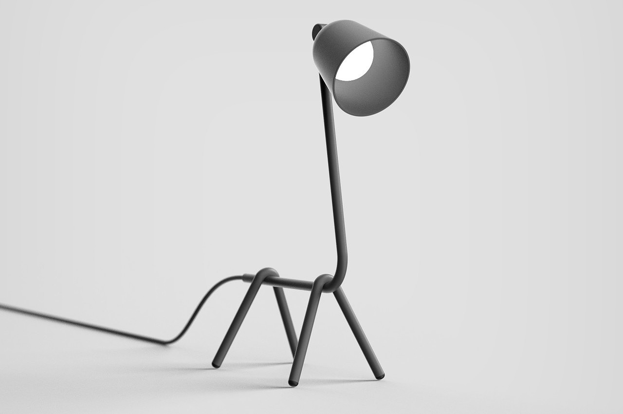 Desk lamp，animal，Simplicity，black，