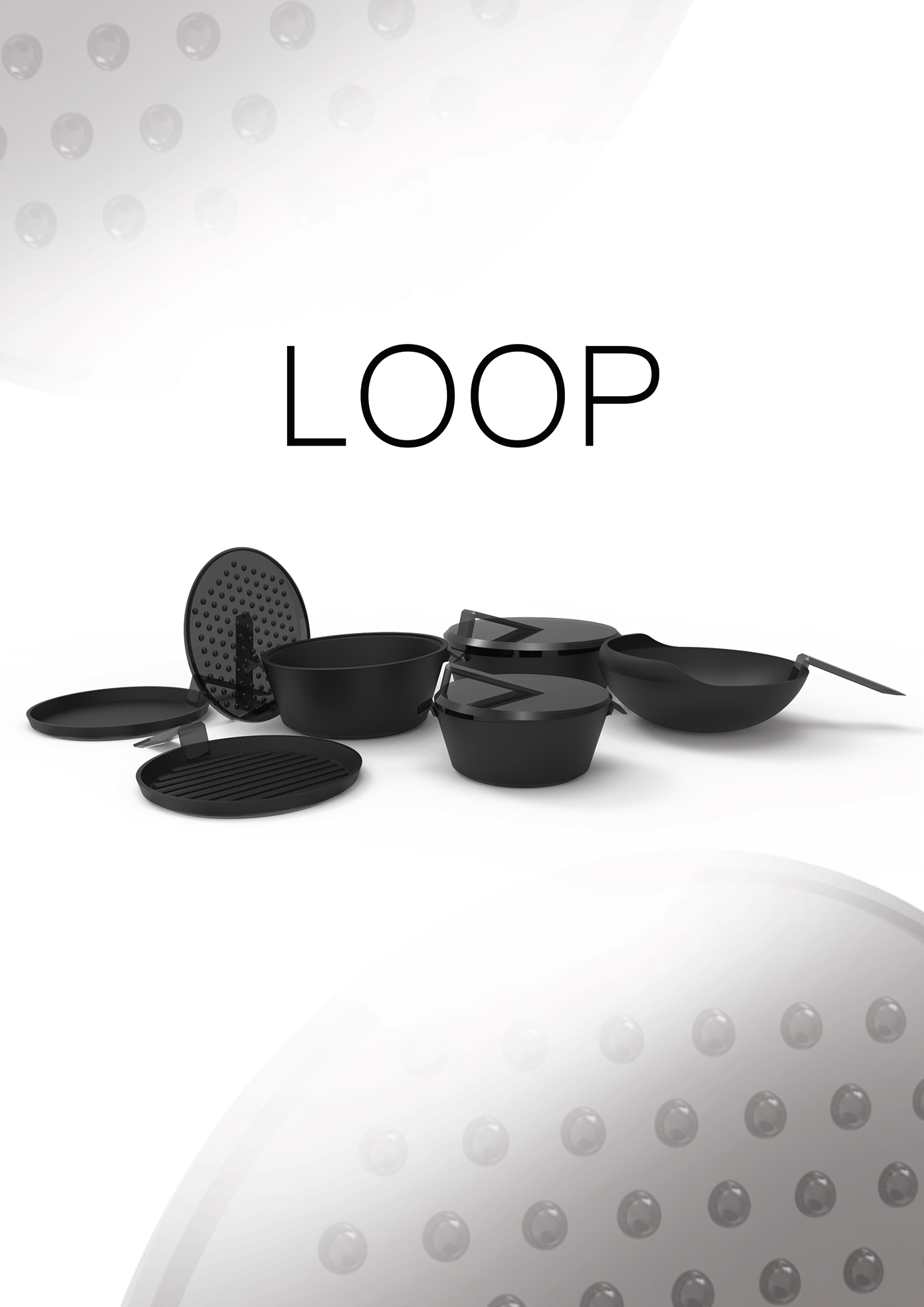 LOOP Cookware，cooker，black，
