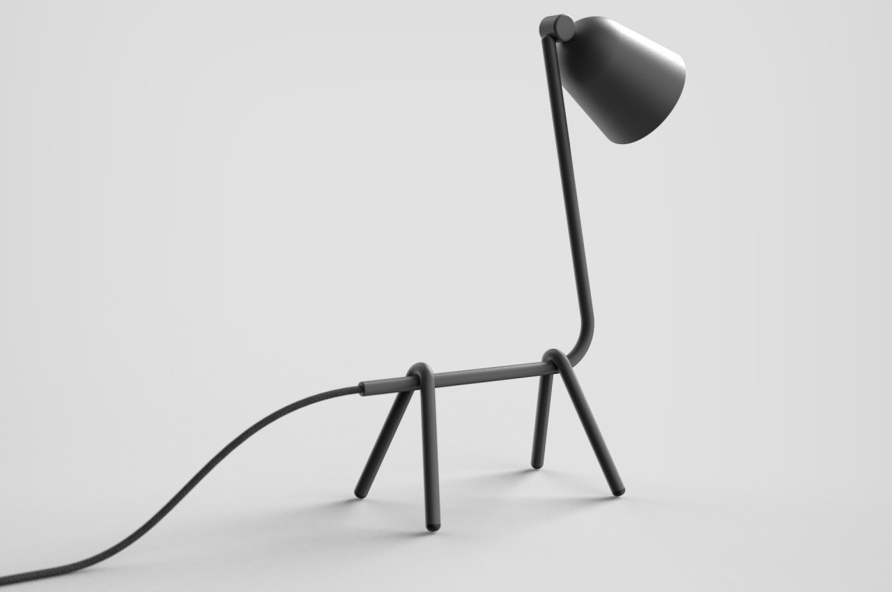 Desk lamp，animal，Simplicity，black，