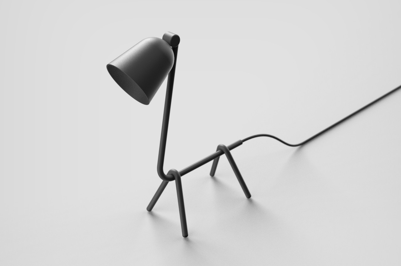 Desk lamp，animal，Simplicity，black，