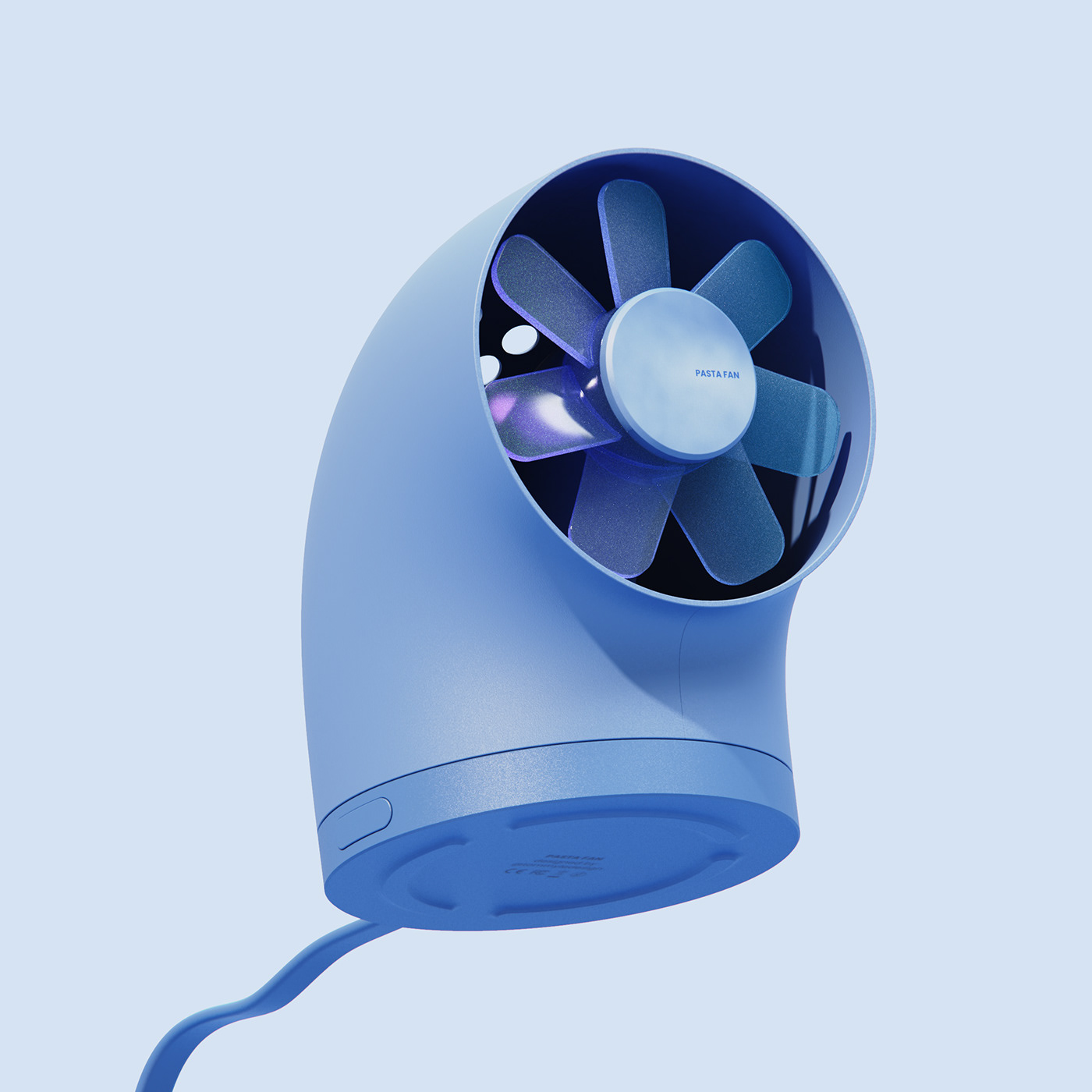 Fan，Desktop，Soft rubber，Small，