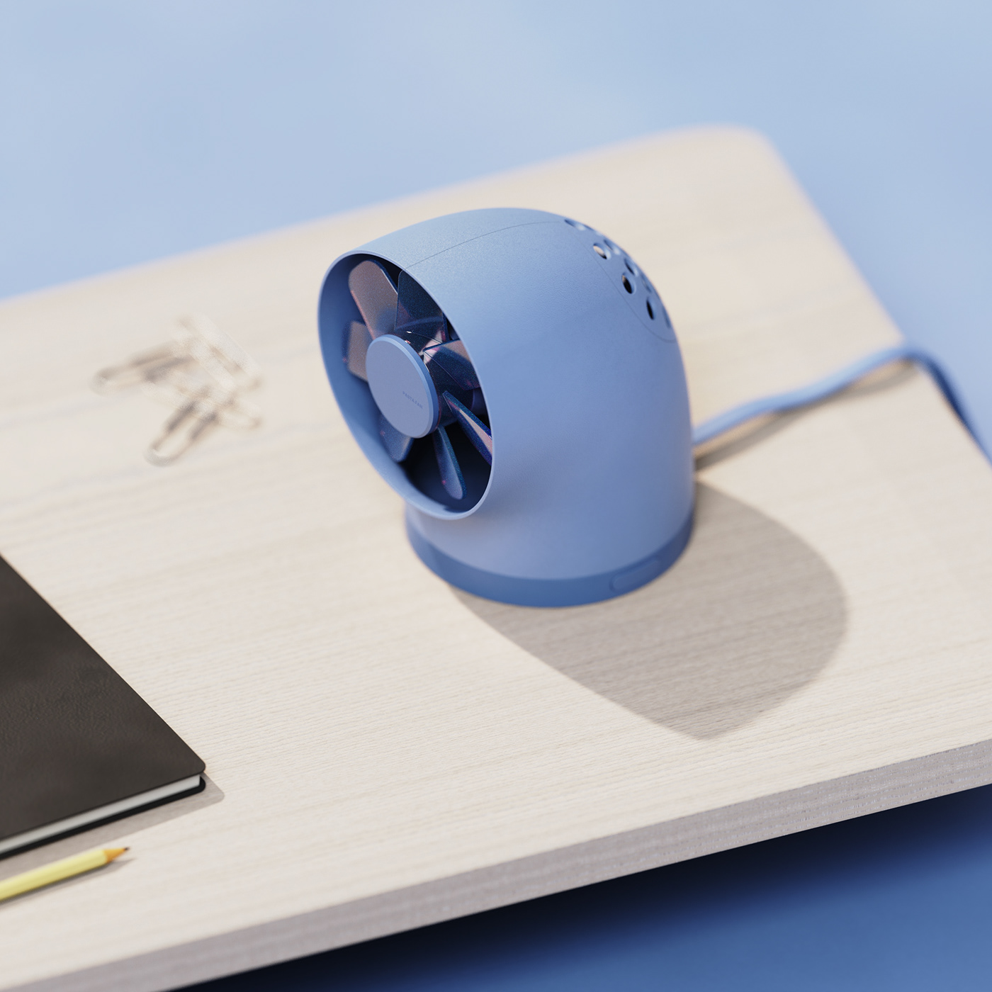 Fan，Desktop，Soft rubber，Small，