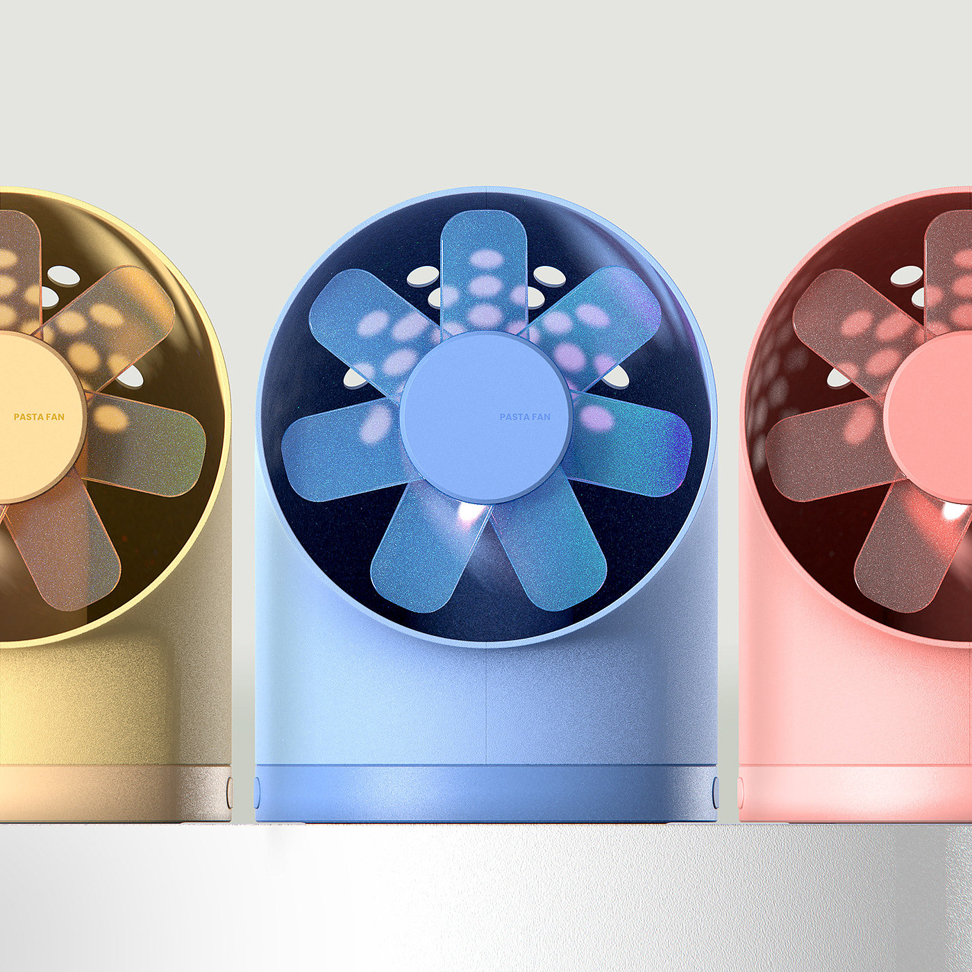 Fan，Desktop，Soft rubber，Small，