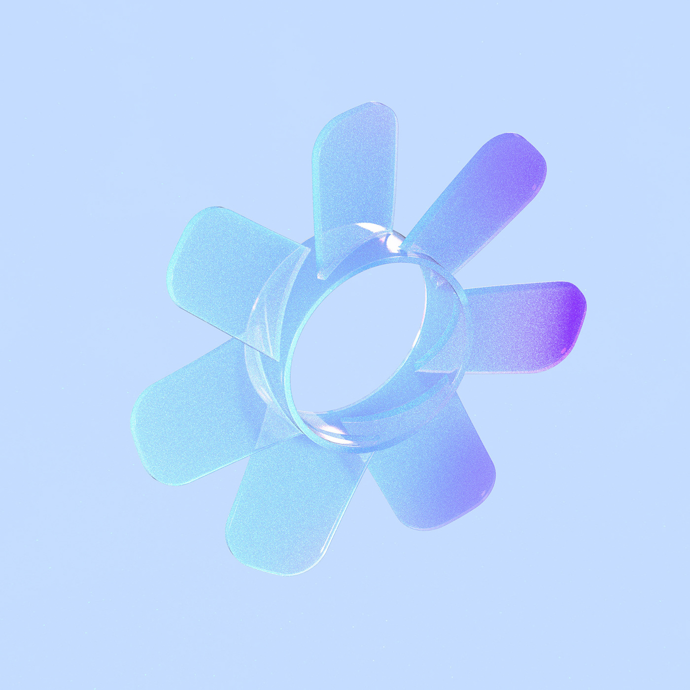 Fan，Desktop，Soft rubber，Small，