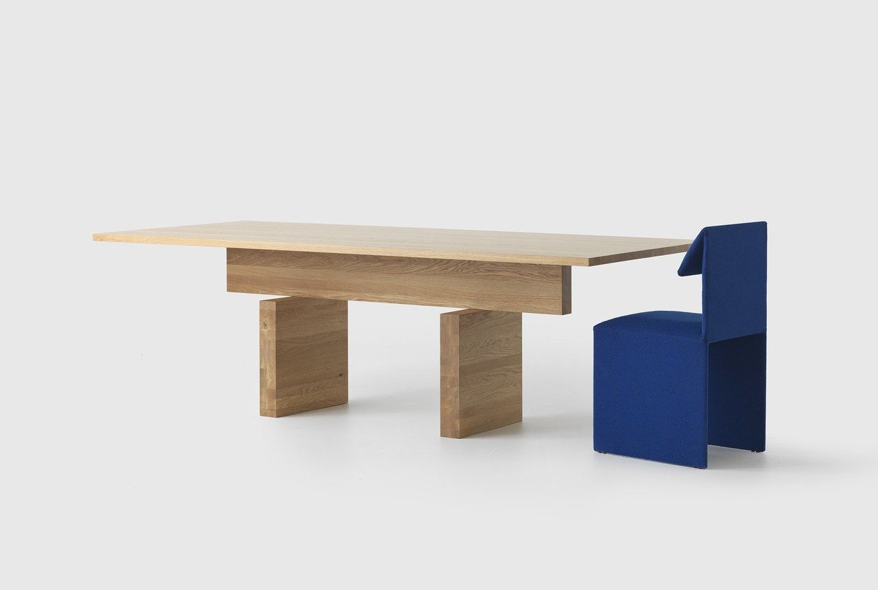 Flat dining table，product design，Easy to assemble，Improve storage，Jamie McLellan，