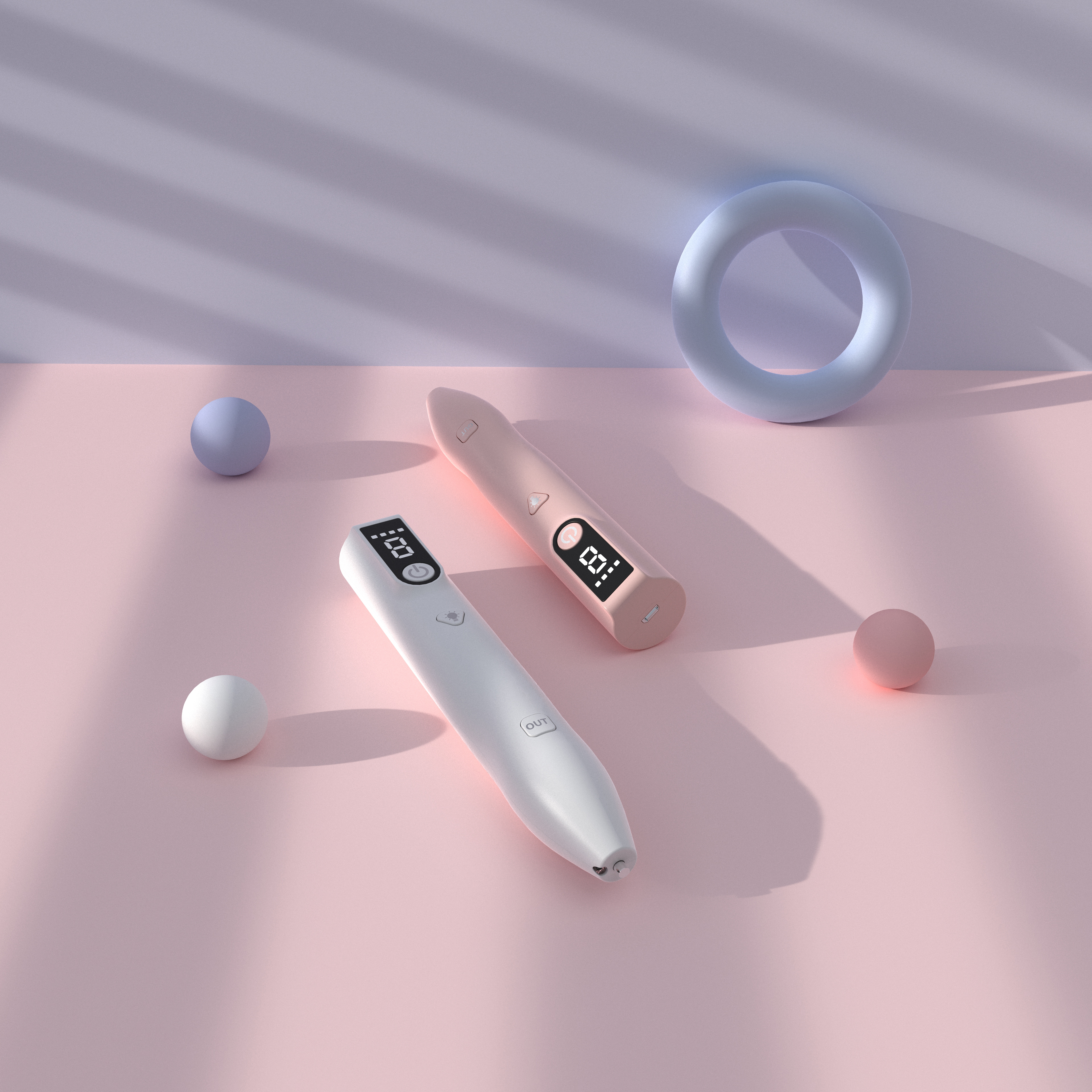 Dot mole pen，cosmetology，Gehu，Product rendering，Appearance design，