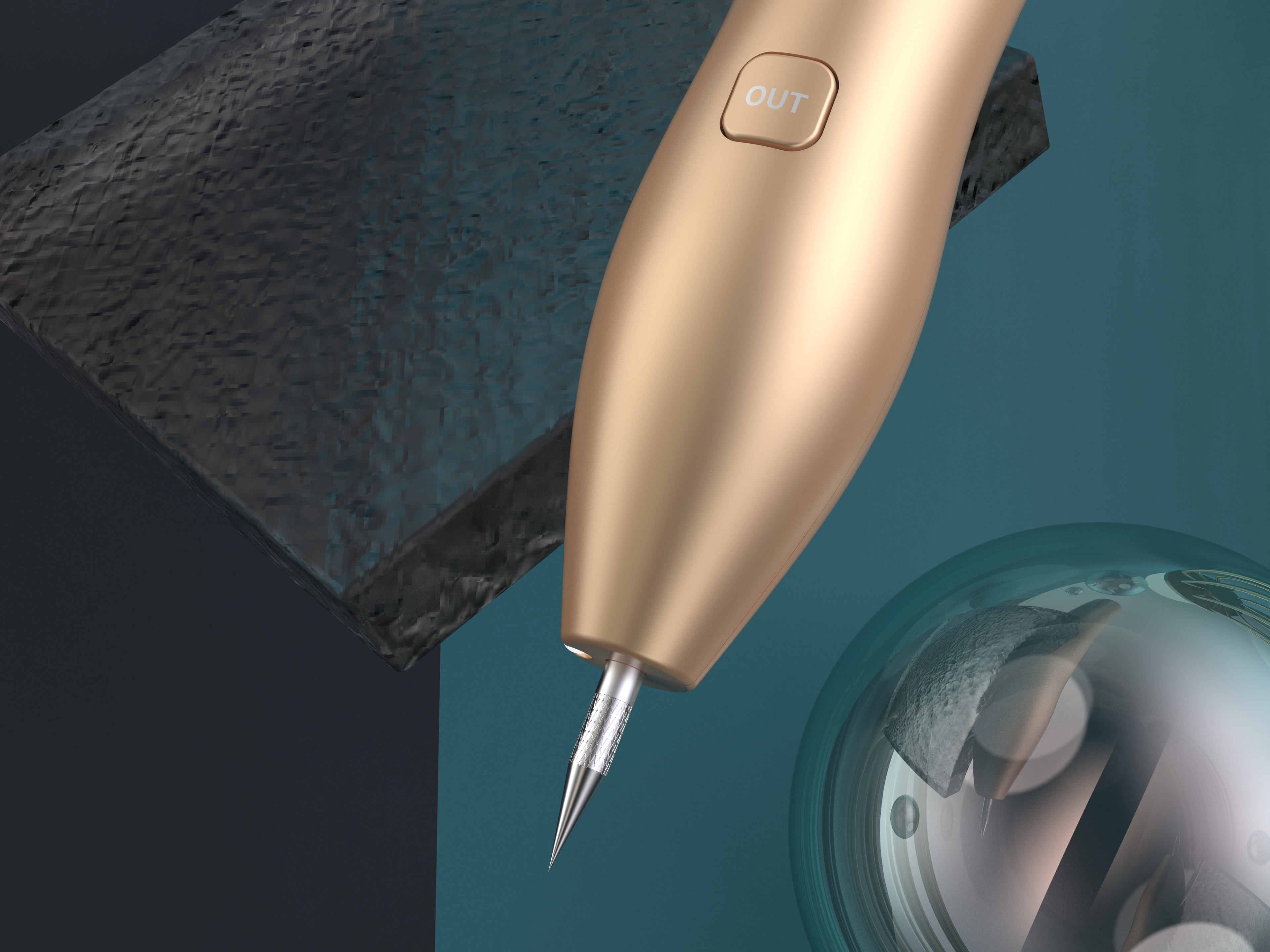 Dot mole pen，cosmetology，Gehu，Product rendering，Appearance design，