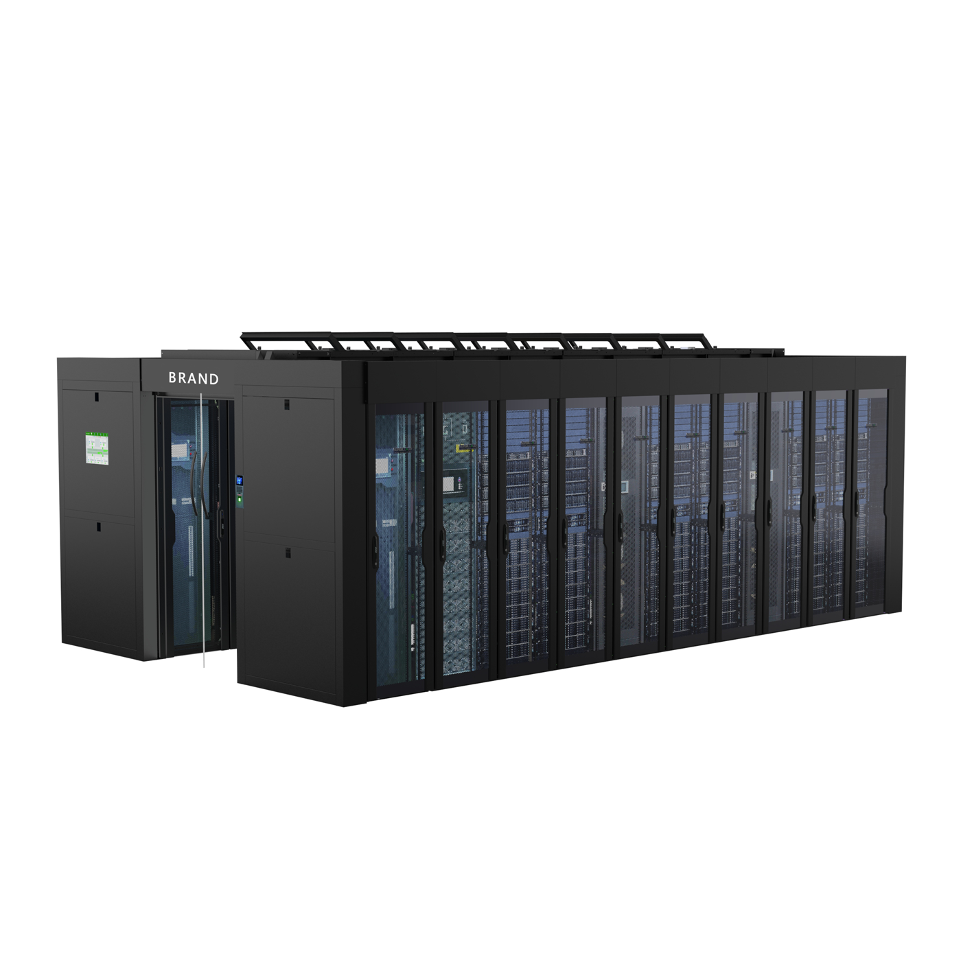 Data center，Data center，Micromodule，Micromodule，Information technology，Information technology，Computer room，passageway，Computer room，passageway，Computer processor，Computer processor，Server system，Server system，Large workstation，Large workstation，