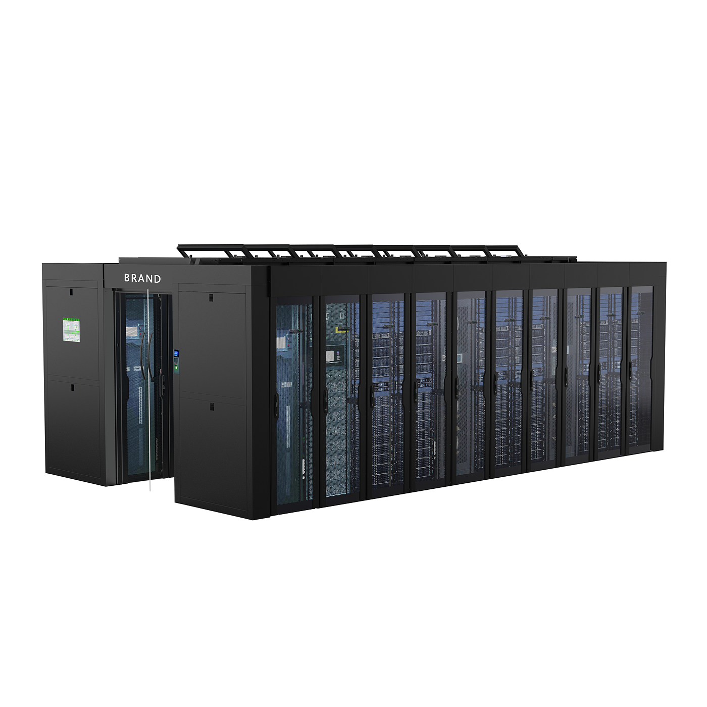 Data center，Data center，Micromodule，Micromodule，Information technology，Information technology，Computer room，passageway，Computer room，passageway，Computer processor，Computer processor，Server system，Server system，Large workstation，Large workstation，