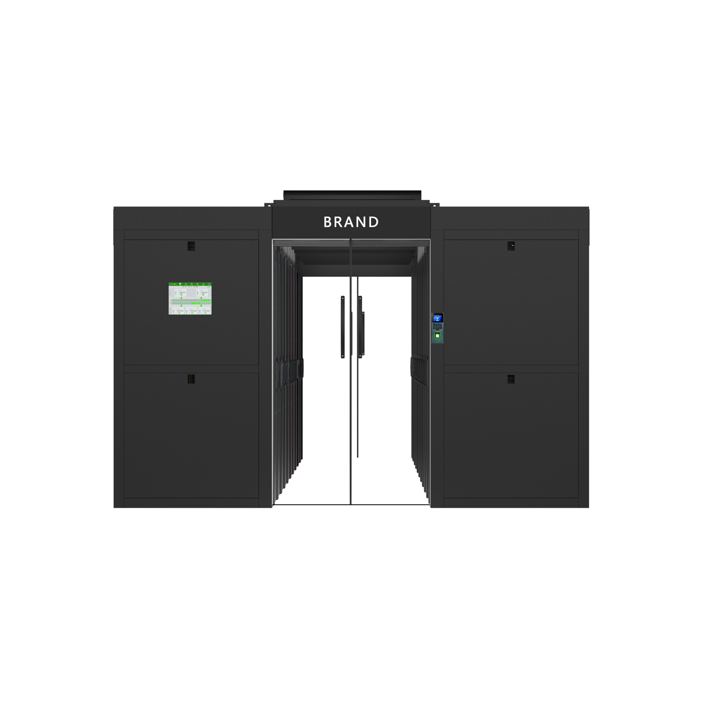 Data center，Data center，Micromodule，Micromodule，Information technology，Information technology，Computer room，passageway，Computer room，passageway，Computer processor，Computer processor，Server system，Server system，Large workstation，Large workstation，