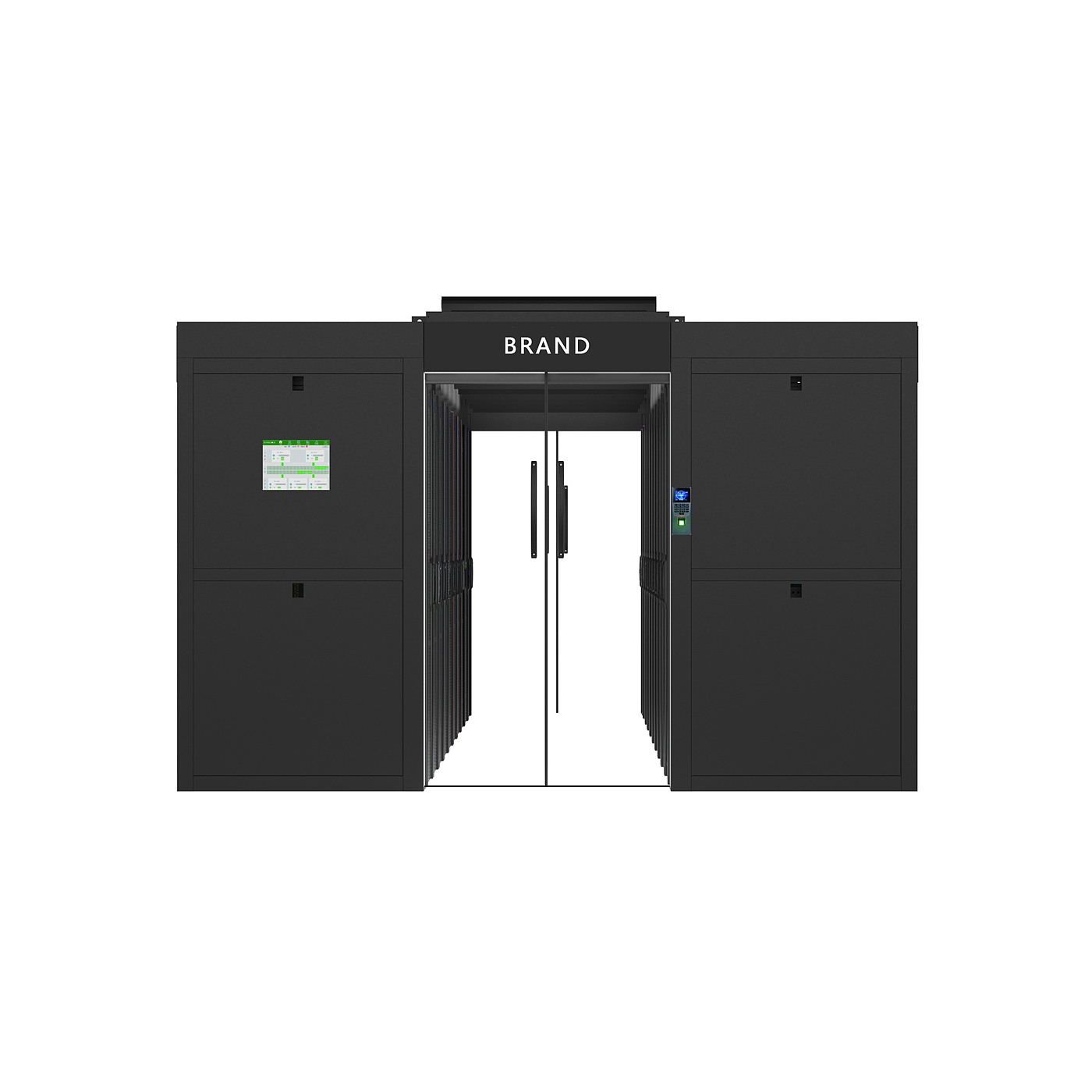 Data center，Data center，Micromodule，Micromodule，Information technology，Information technology，Computer room，passageway，Computer room，passageway，Computer processor，Computer processor，Server system，Server system，Large workstation，Large workstation，