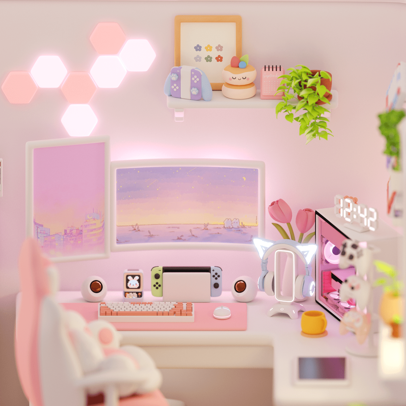 3d，Mini version，esthetics，House design，