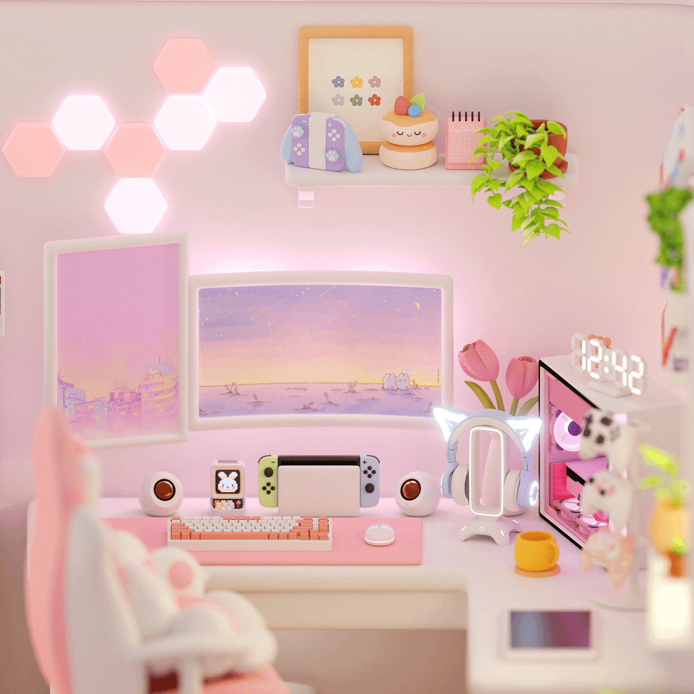3d，Mini version，esthetics，House design，