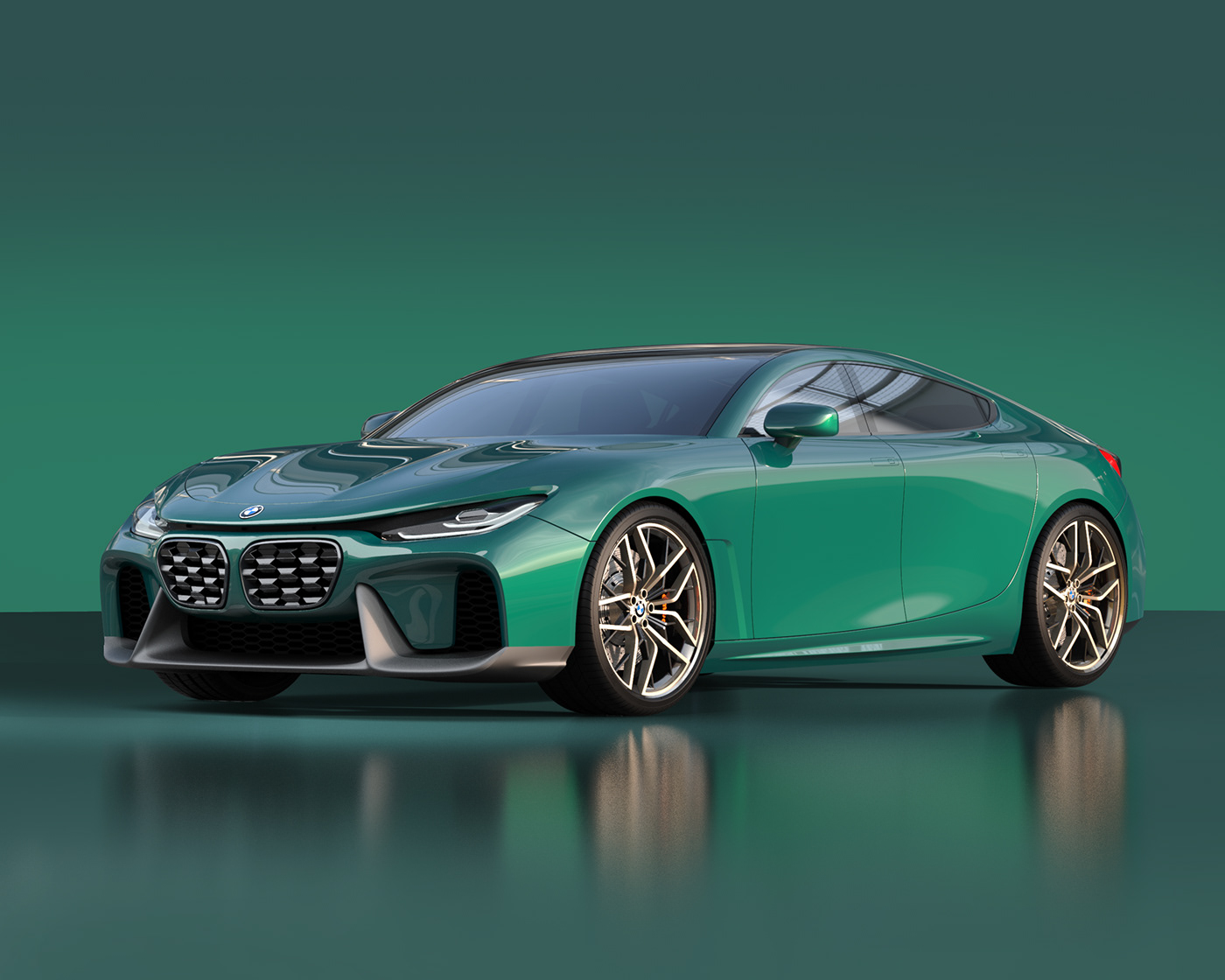 BMW 7，Gran Coupe，blend，modeling，