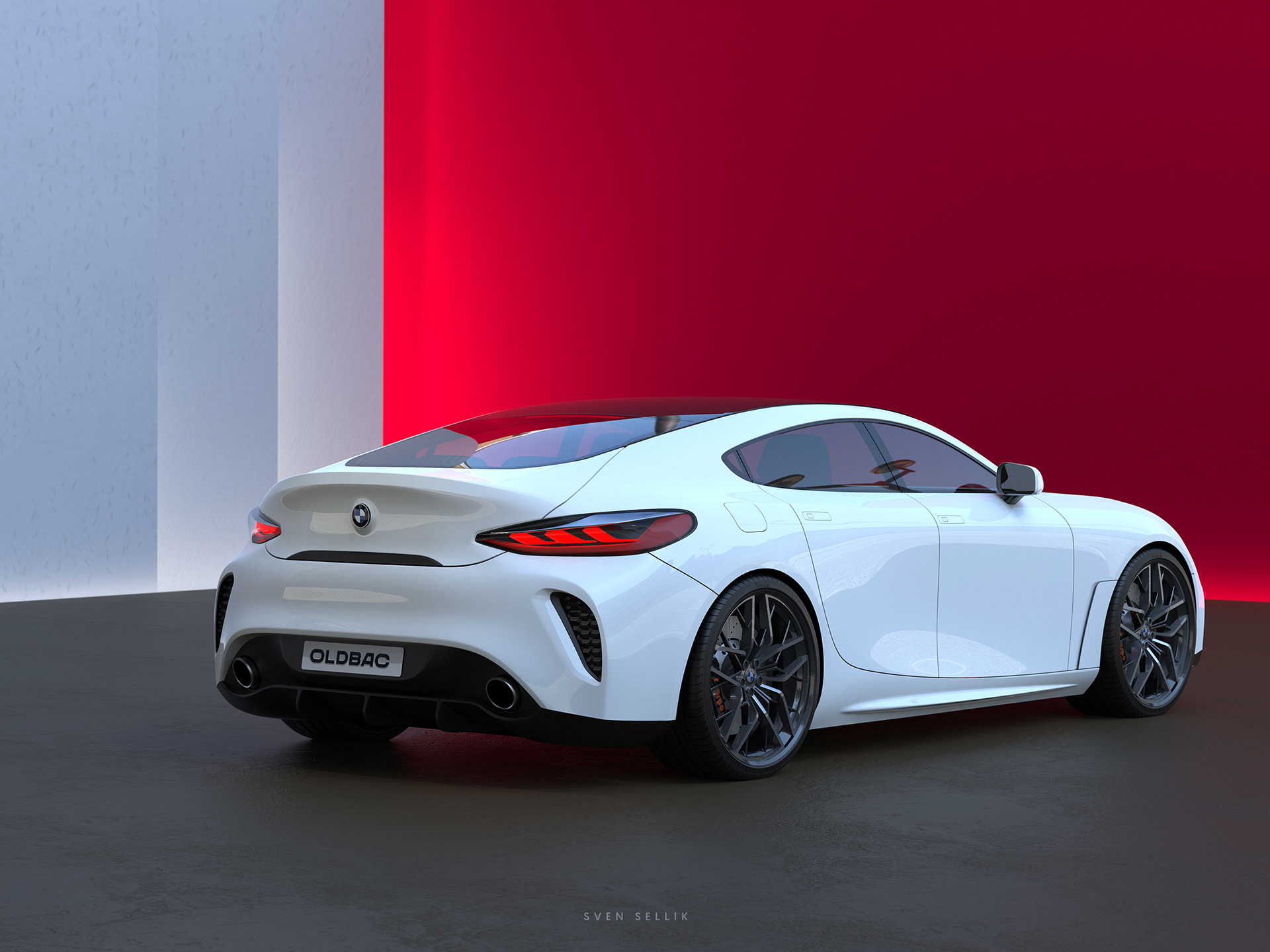 BMW 7，Gran Coupe，blend，modeling，