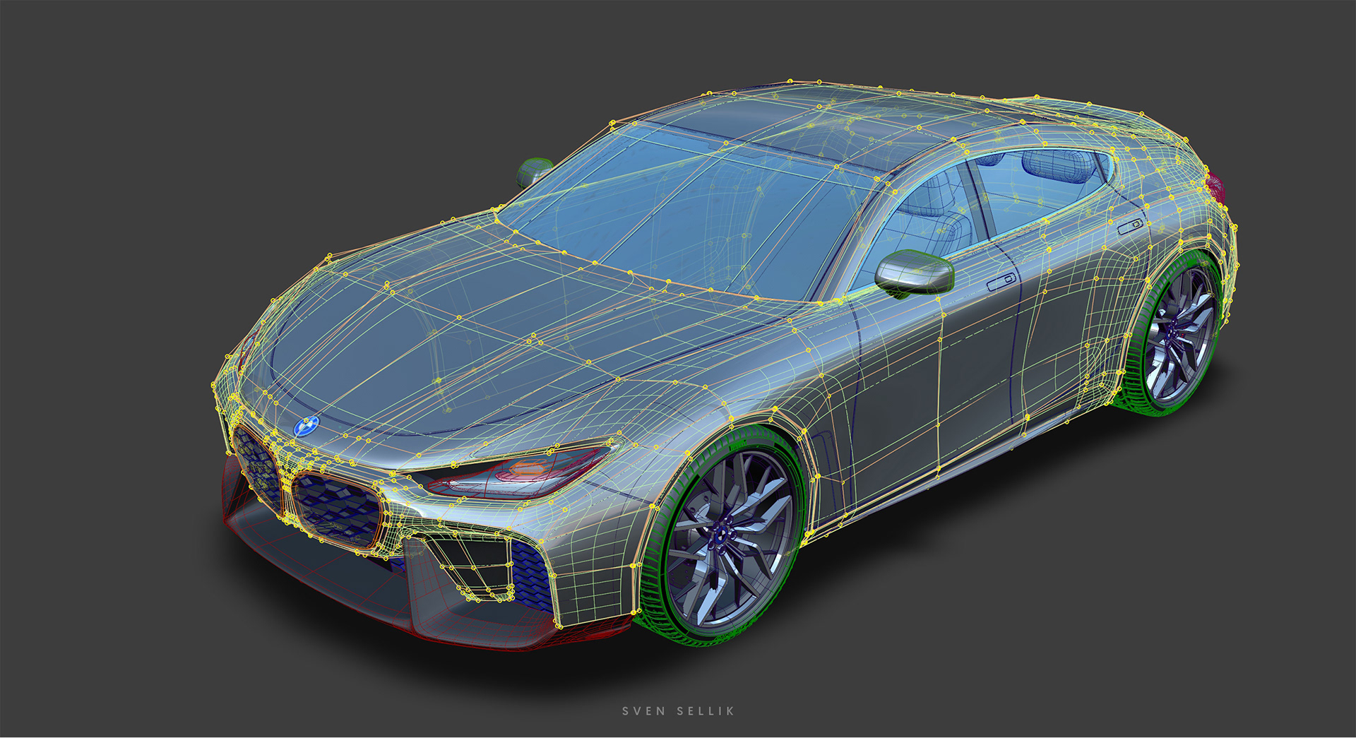 BMW 7，Gran Coupe，blend，modeling，