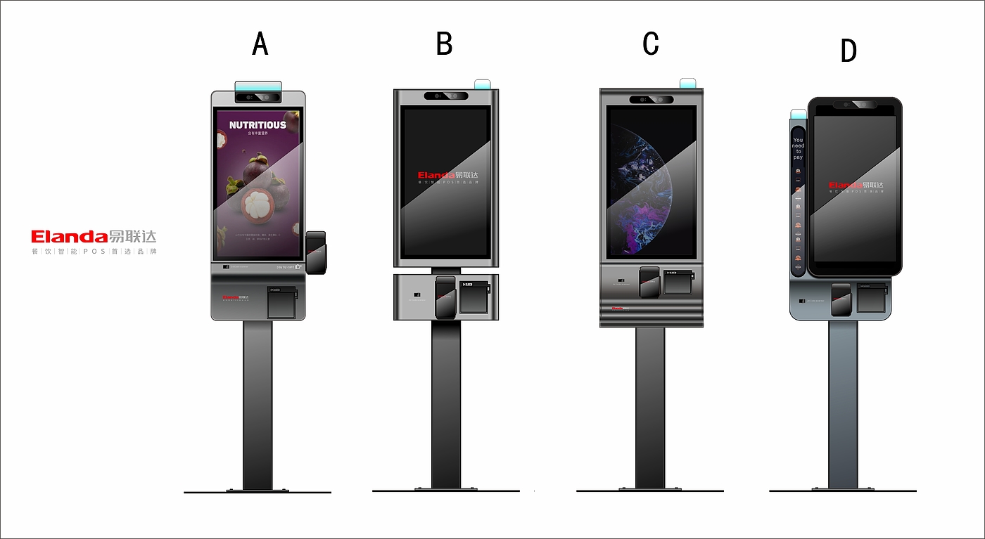 2D representation，cash register，Self-service cash register，