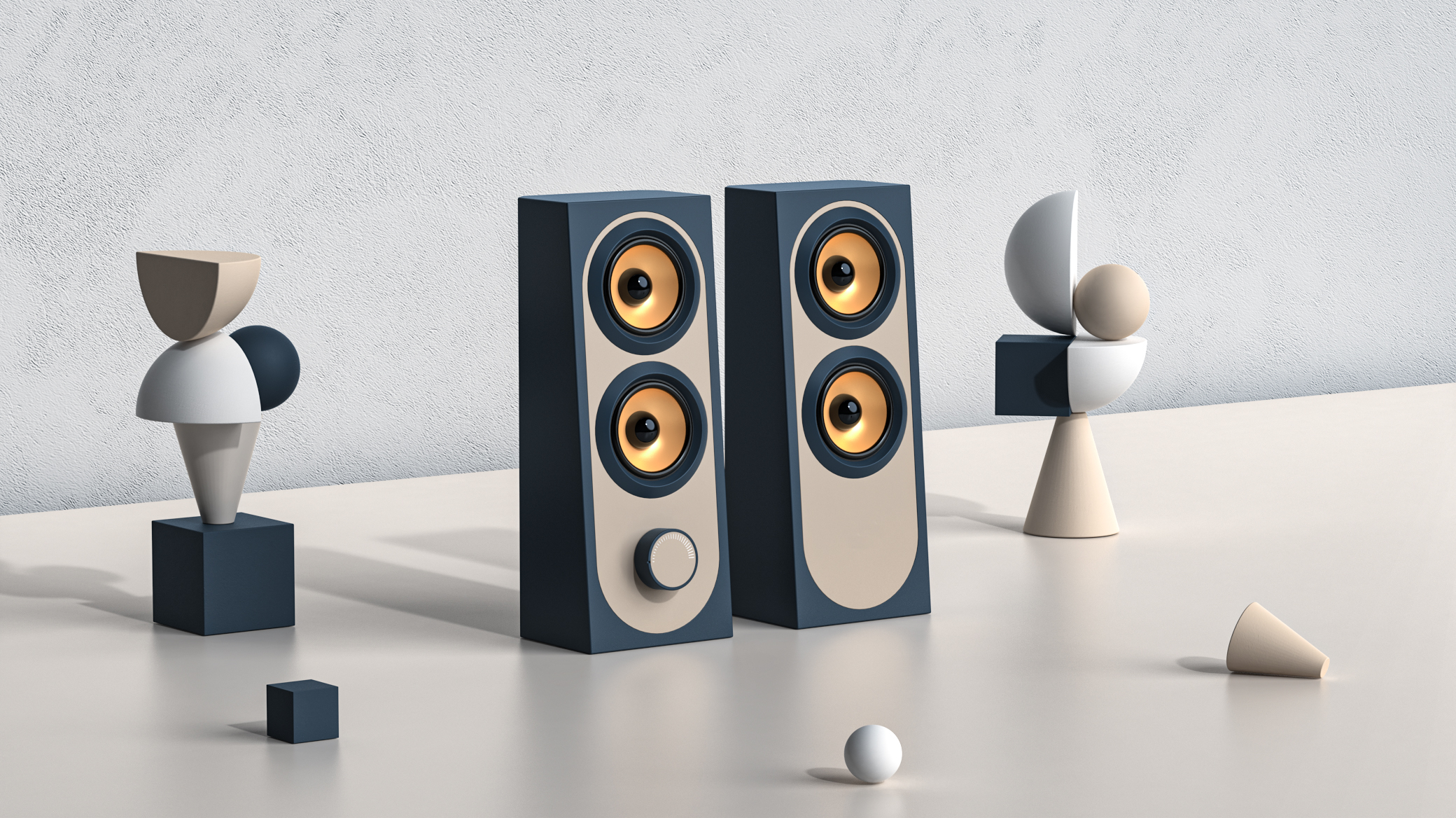 sound，solid geometry，Sculpture cutting，Simplicity，