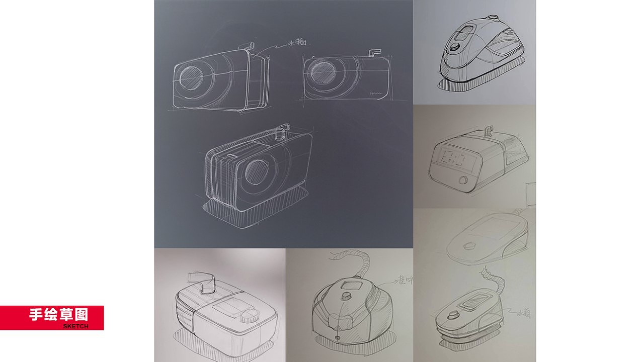industrial design，Rhino modeling，Keyshot rendering，Ventilator design，