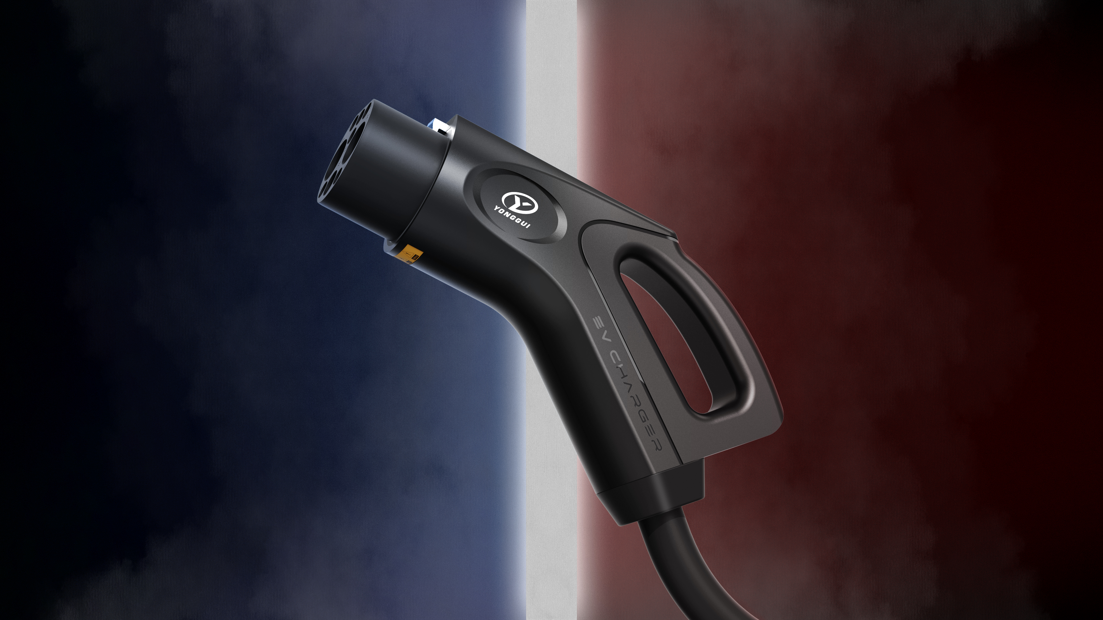 industrial design，product design，White fox design，new energy，DC gun charging，