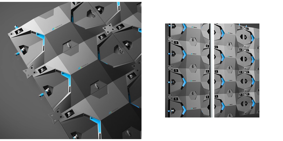 Appearance design，Color scheme，LED spliced display，