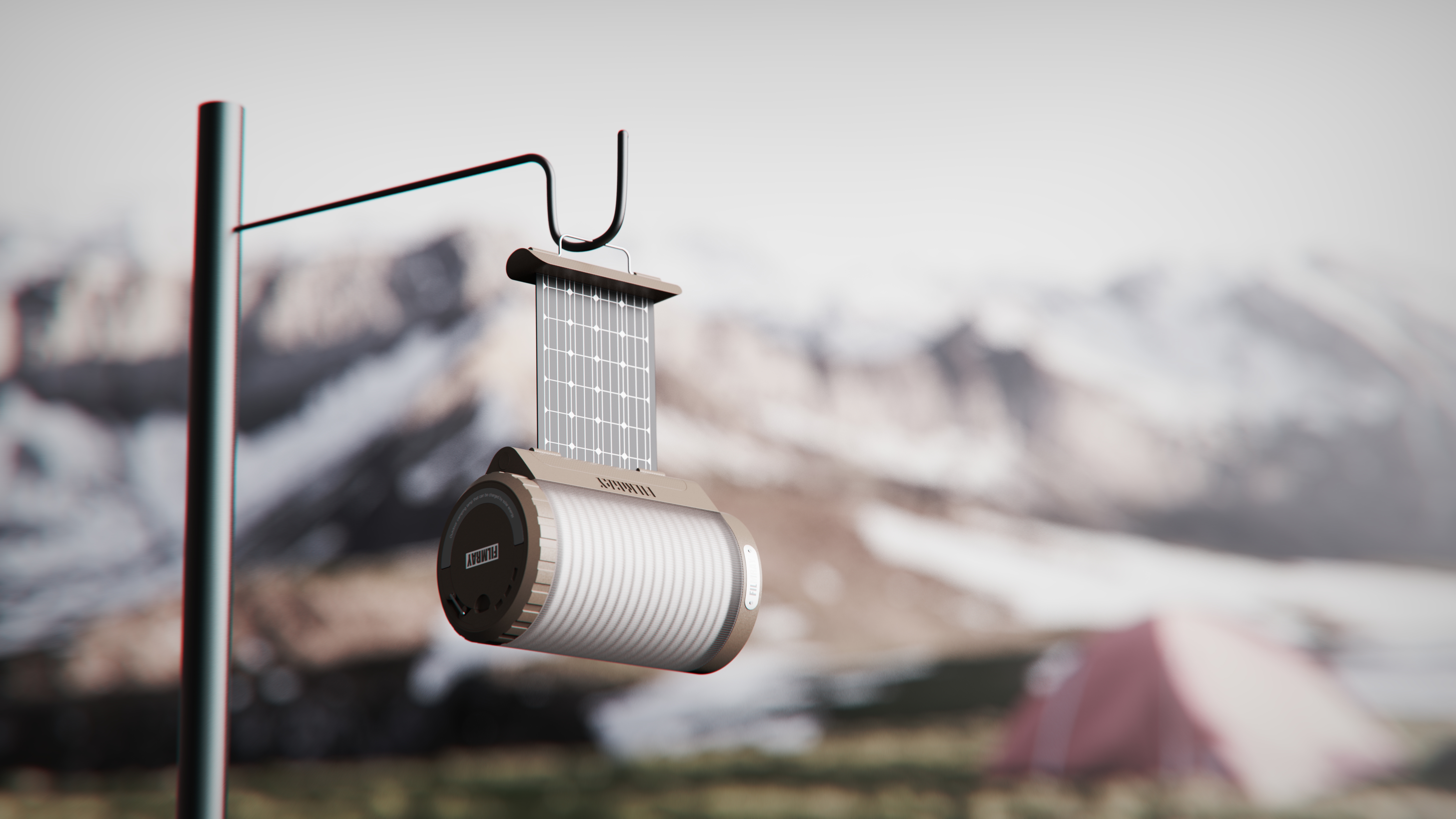 Camping lamp，outdoors，solar energy，film，camp，
