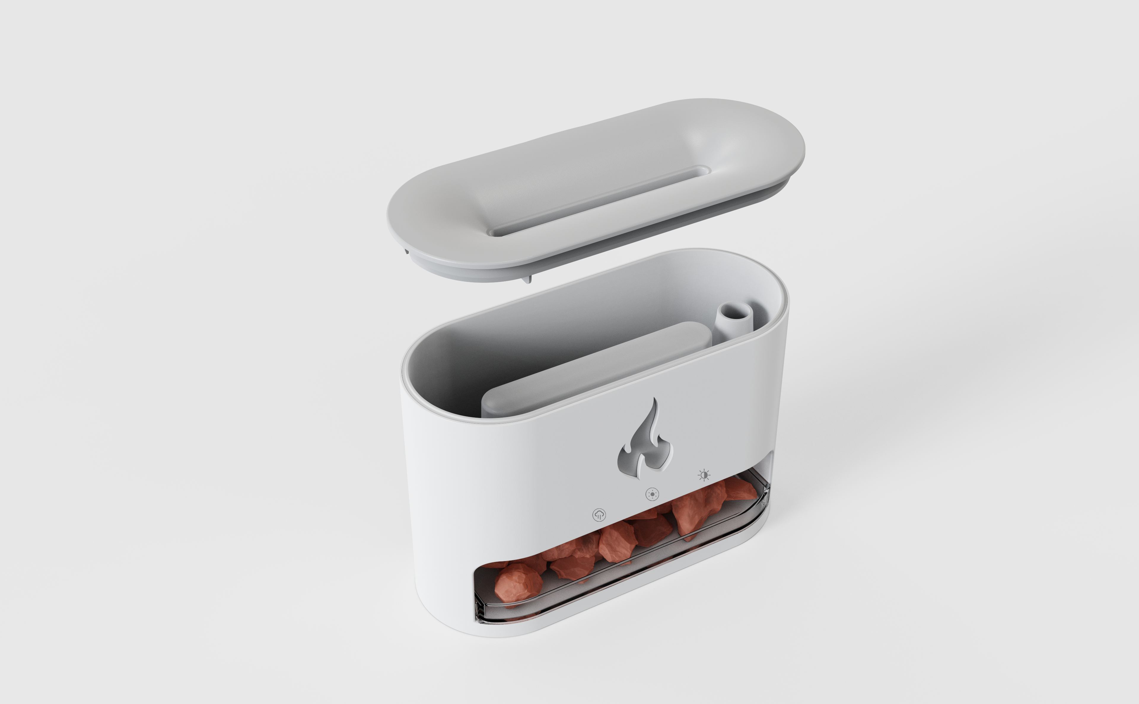 Flame, Aromatherapy Machine, Salt Stone，