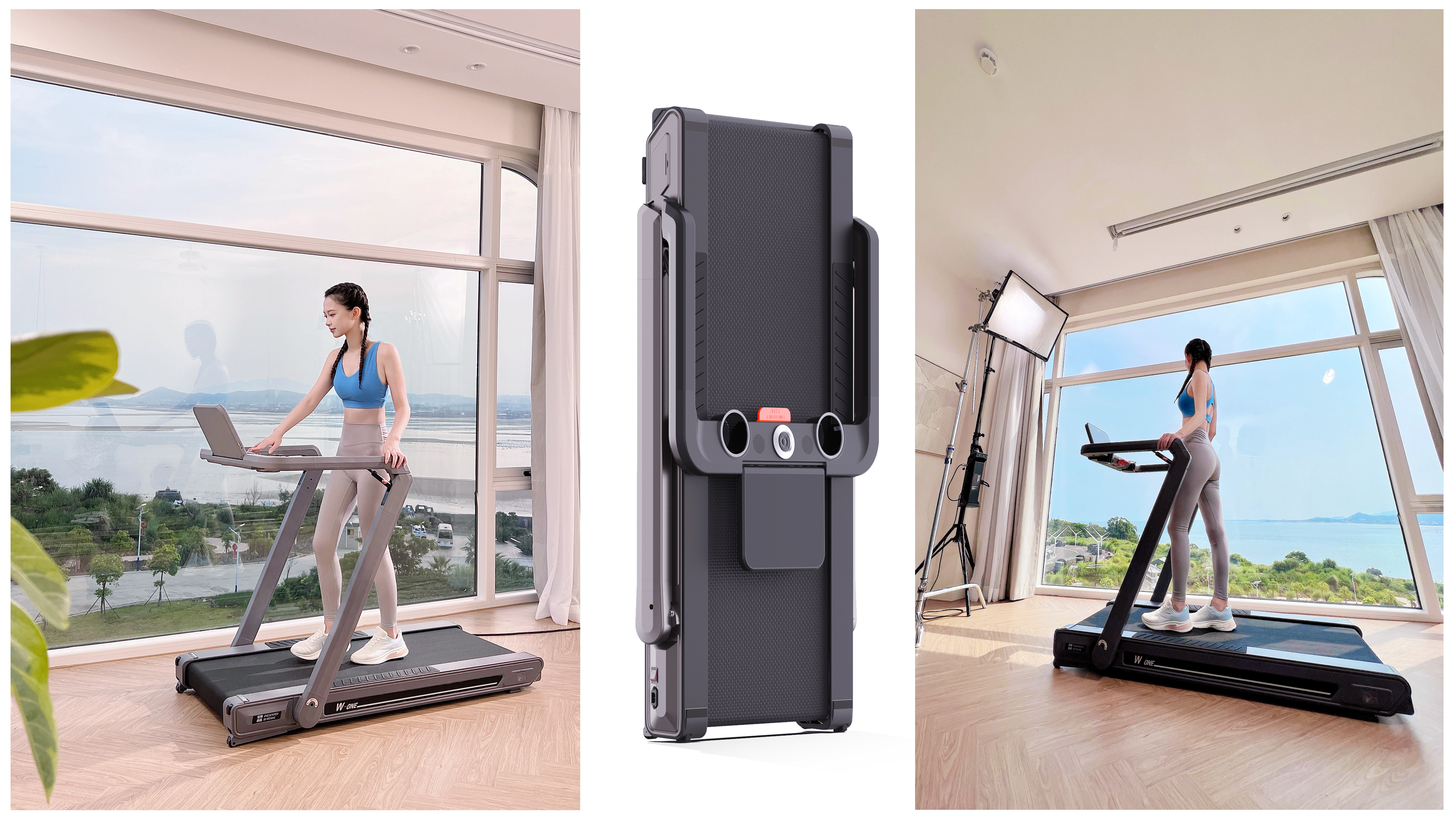 Full folding treadmill，