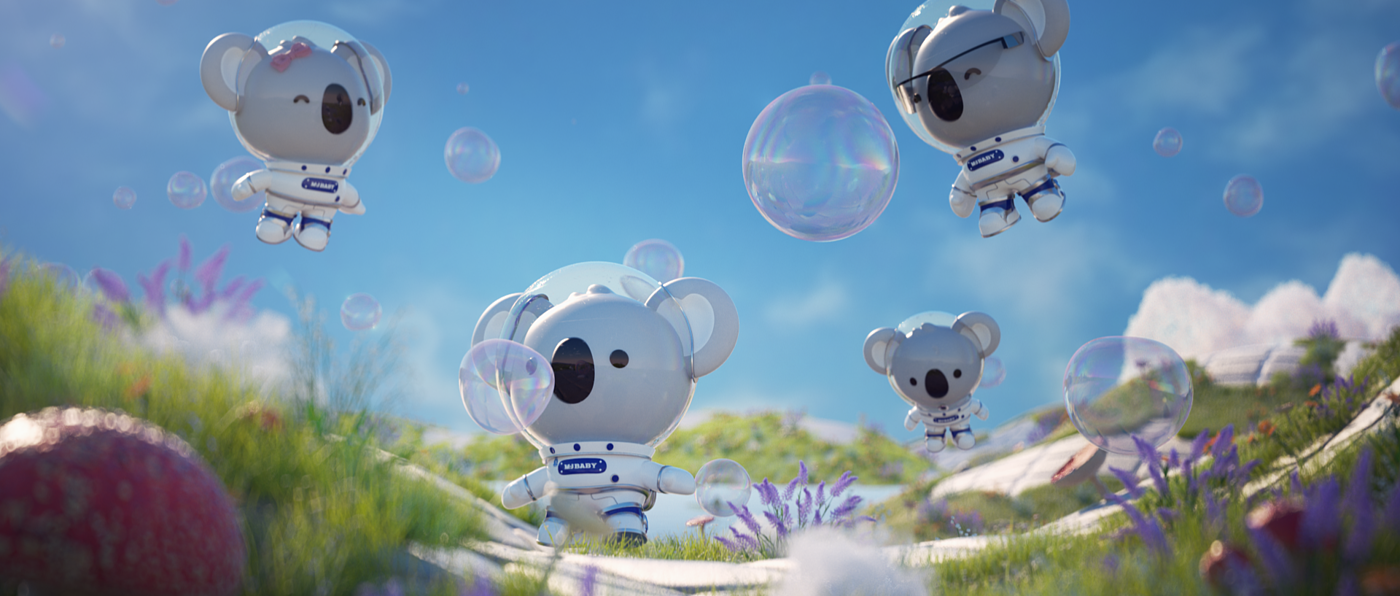 cg，animation，Cartoon，children，Dream baby，