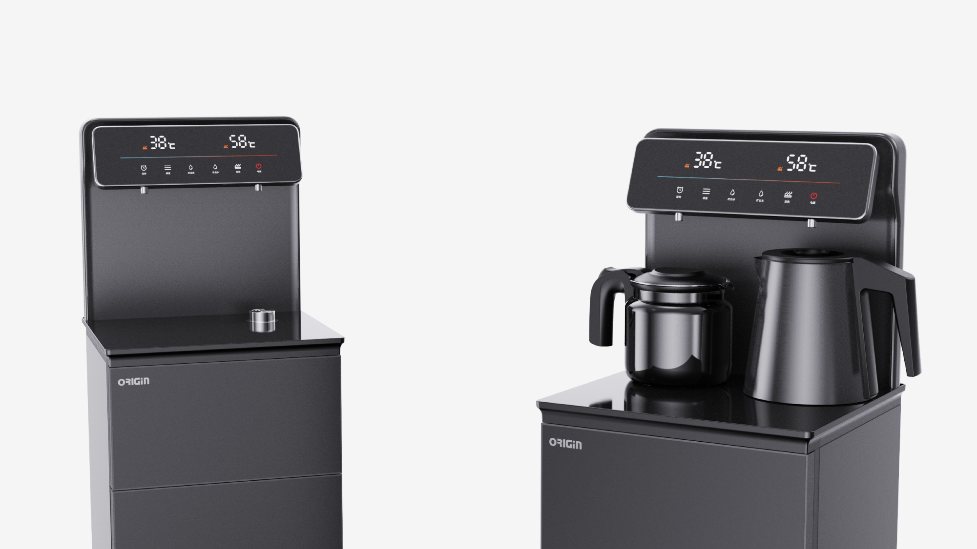 Tea bar machine，Appearance design，household electrical appliances，Vertical water dispenser，