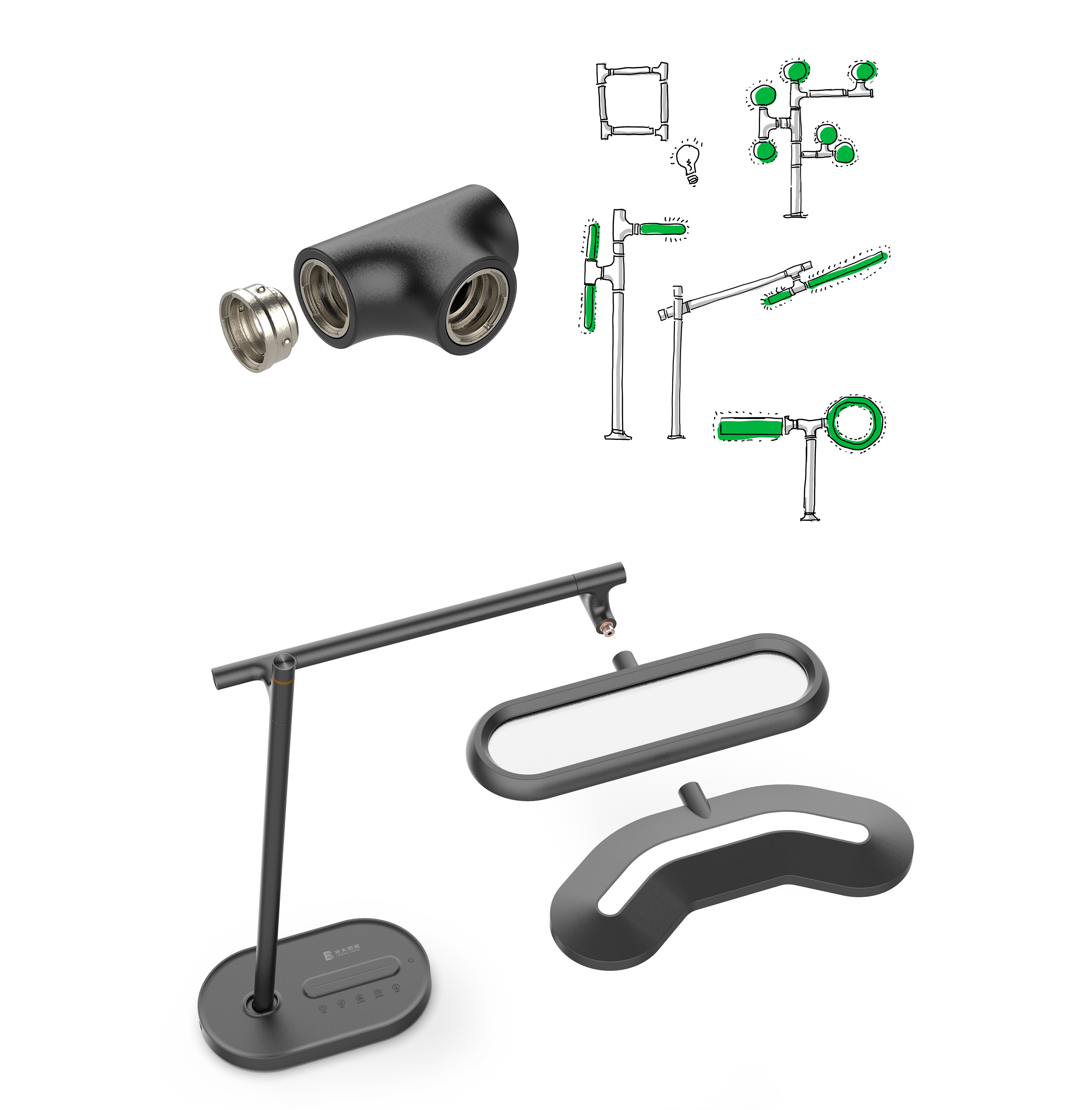 lighting，Desk lamp，lamp，business affairs，