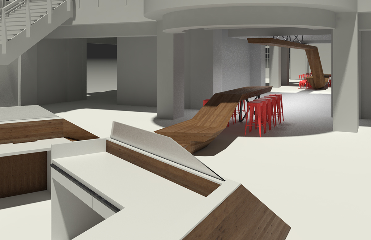 furniture，Home Furnishing，public space ，woodiness，geometry，