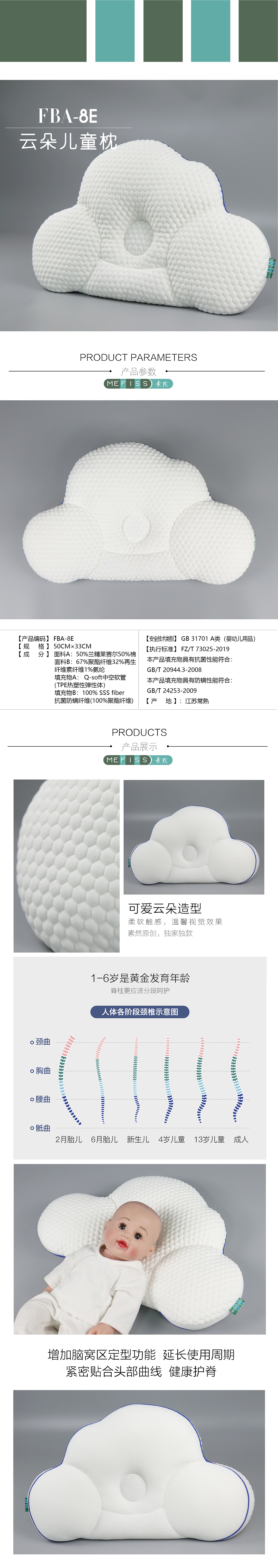 Shaped pillow，Children's pillow，