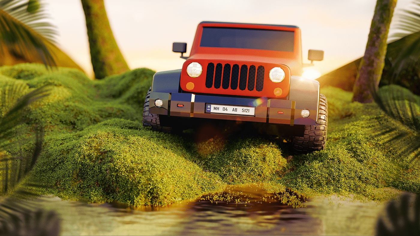 automobile，Scene rendering，3D modeling，video，