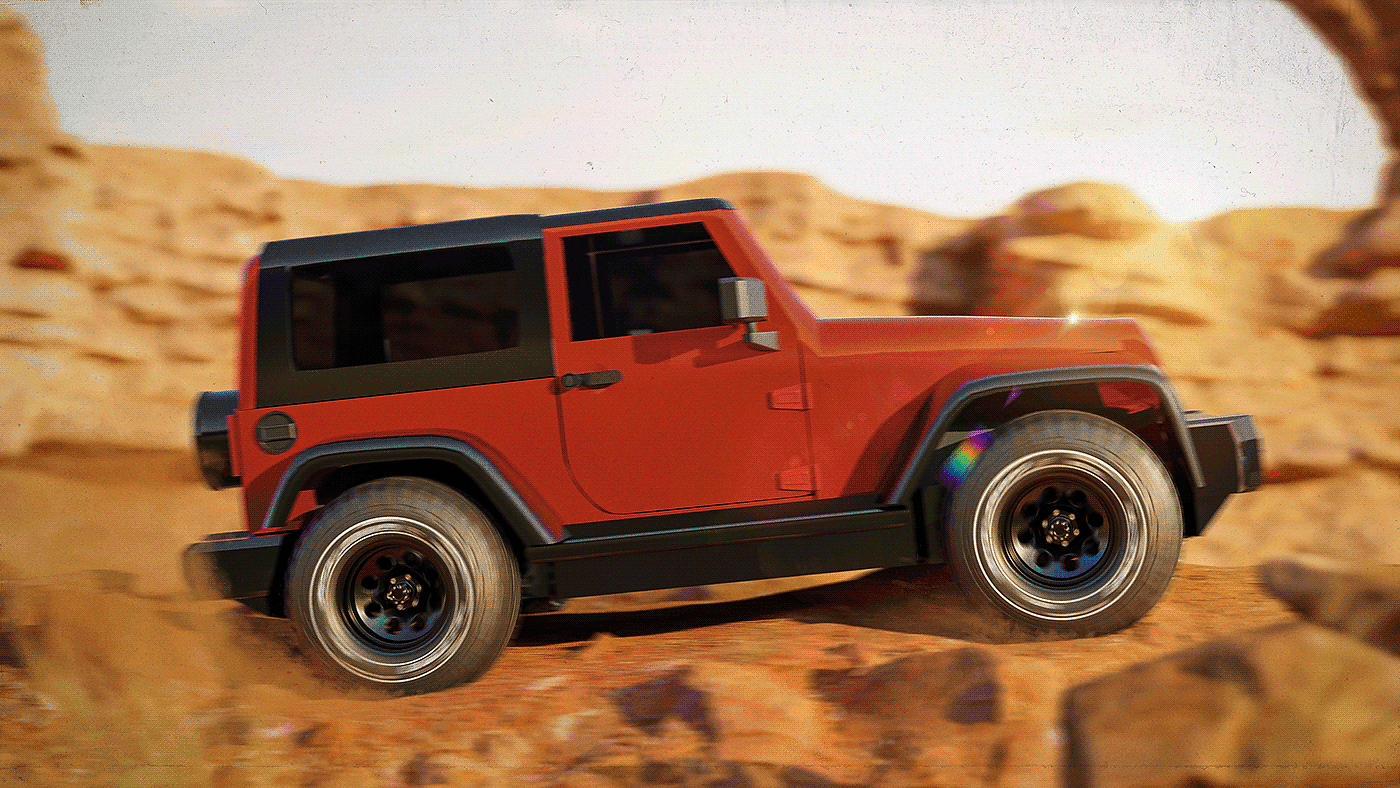 automobile，Scene rendering，3D modeling，video，