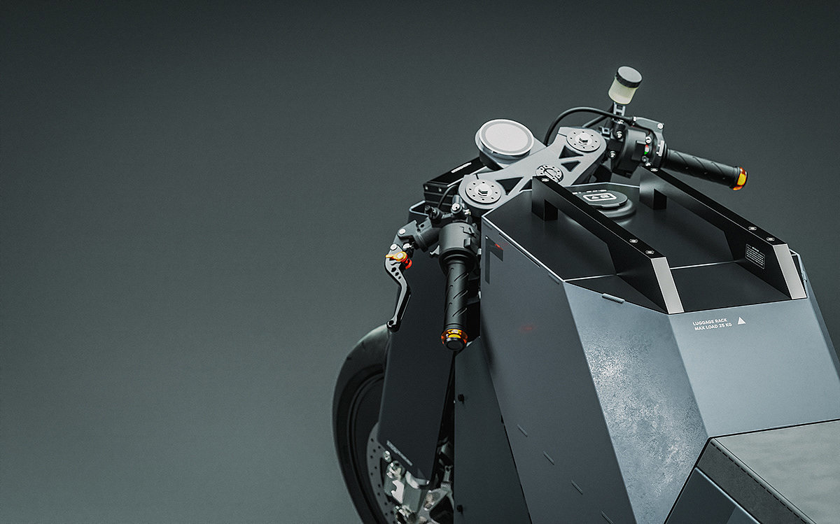 CRS-01，Electric motorcycle，Appearance design，Solid，