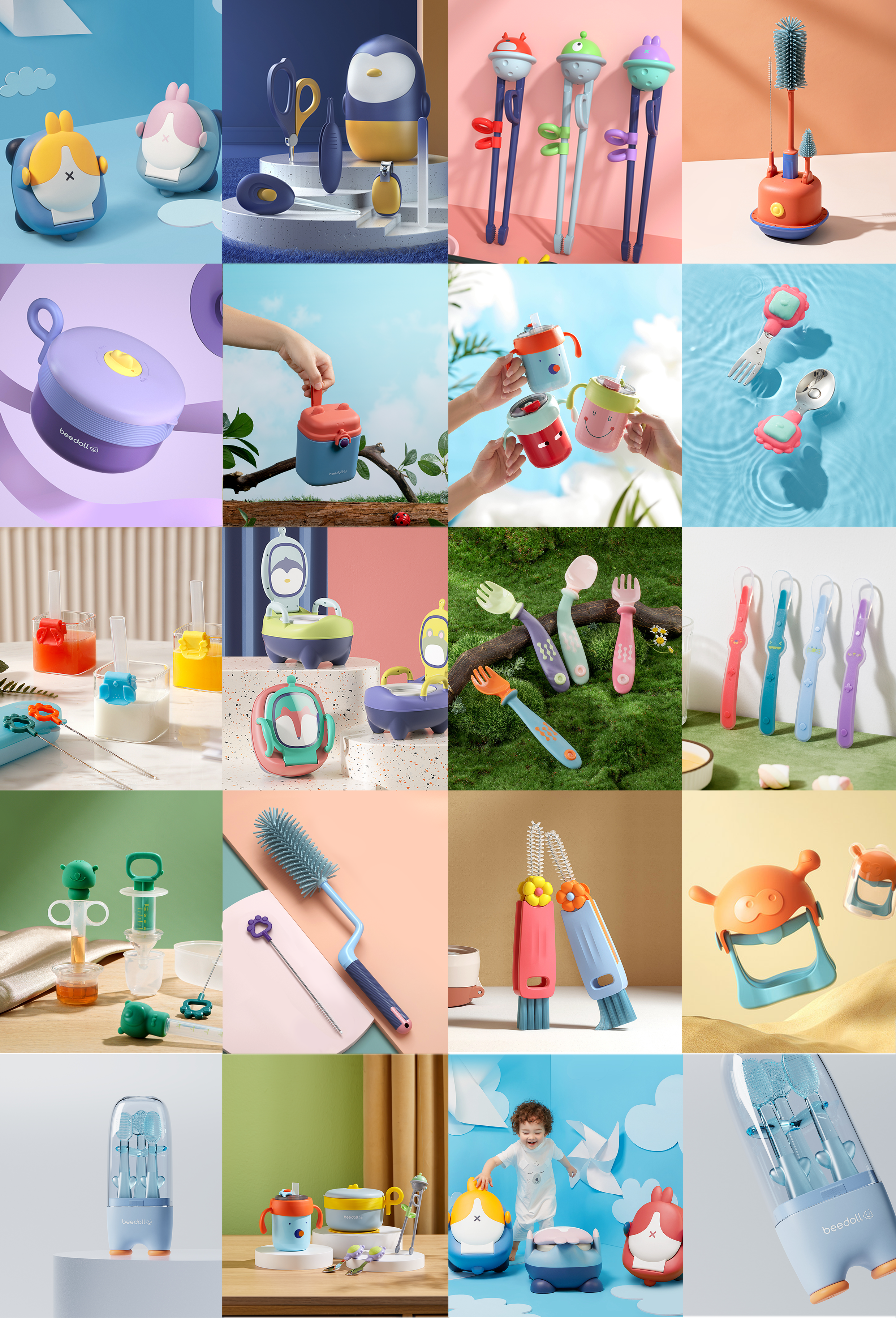 Mother and baby，Water cup，Fork spoon，closestool，toothbrush，chopsticks，milk cup，clean，