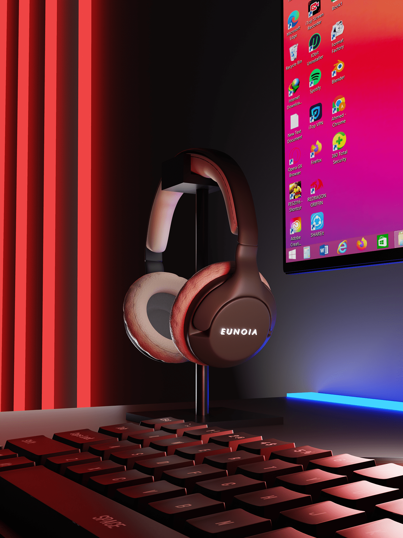 EUNOIA，headset，fashion，