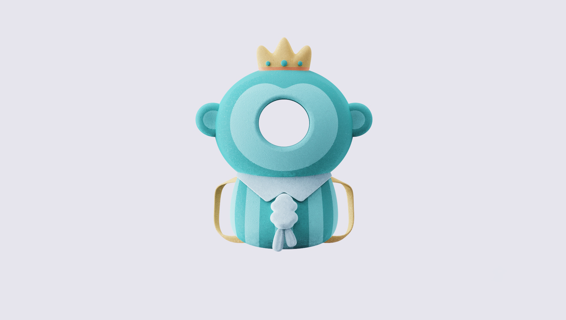 Anti-fall pillow，children，animal，monkey，pillow，fabric art，