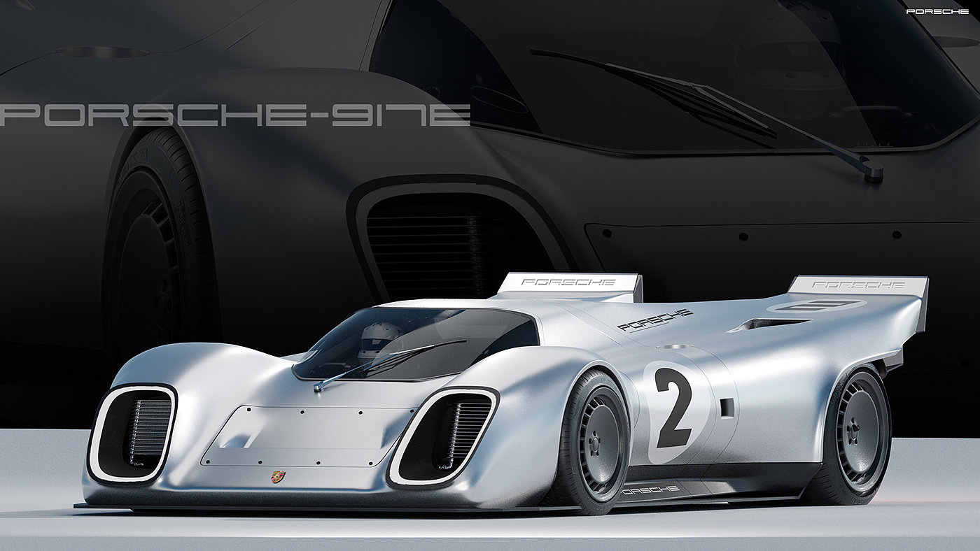 3d，photoshop，Porsche，Concept Car，