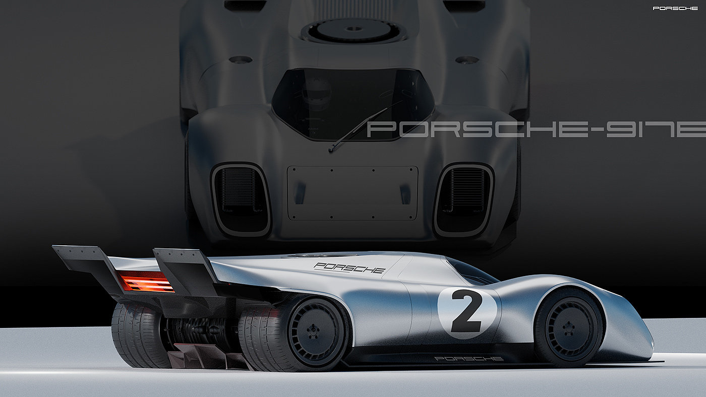 3d，photoshop，Porsche，Concept Car，